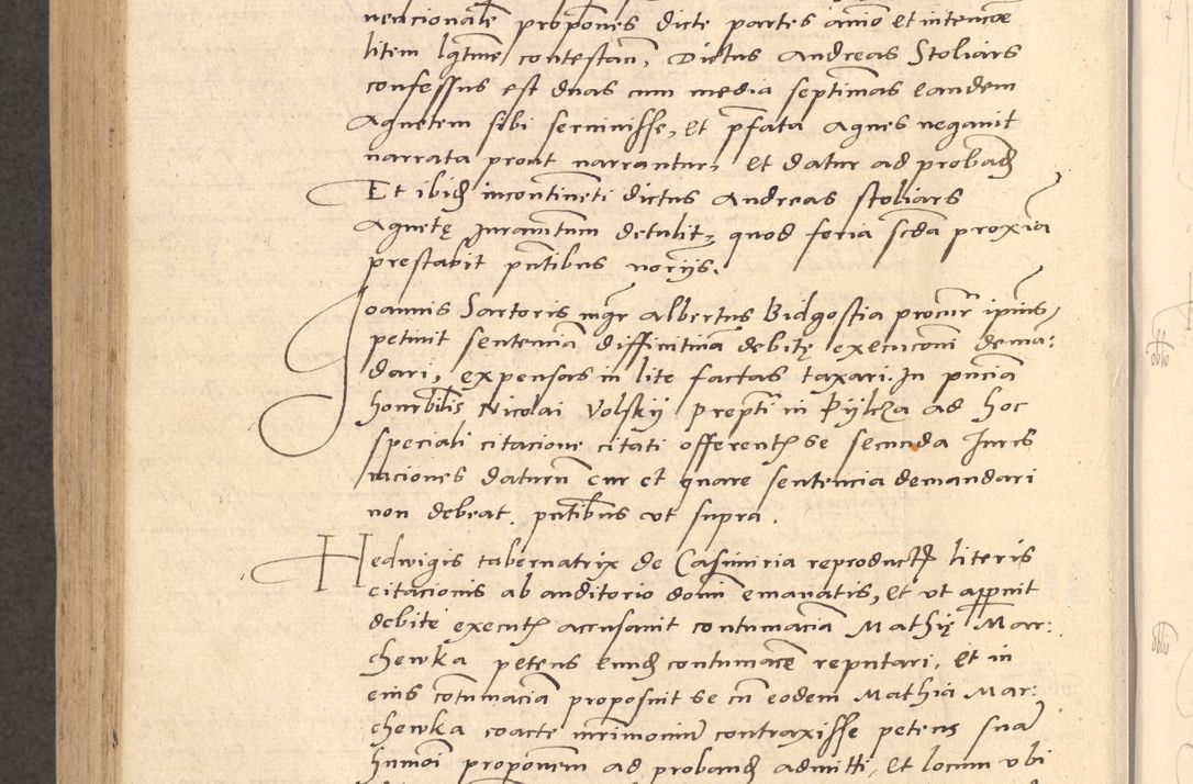 Zdjęcie nr 911 dla obiektu archiwalnego: Acta actorum causarum, sentenciarum et obligationum coram reverendo patre domino Thoma Roznowski canonico et reverendissimi in Christo patris et domini domini Patri Dei gratia Cracoviensis. Sabbato, 26 Octobris in ecclesiam suam solenniter recepti officialis generalis Cracoviensis dinita administratura, qua fungebatur post mortem reverendissimi olim felicis recordationis domini Joannis Choiecki episcopi Cracoviensis et Regni Polonie cancelarii anno presenti currenti videlicet 1538, die 11 Marcii Piotrcovie in comiciis celebratis circiter 23 horam defuncti sepulto corpore nona eiusdemque obsequiis X respective Aprilis peractis electo sub indictione XI, pontificatu vero sanctissimi in Christo patris et domini nostri domini Pauli divina providencia pape tercii foeliciter moderni, anno quarto, incepta felicibus auspiciis continuantur ordine processu infrascripto