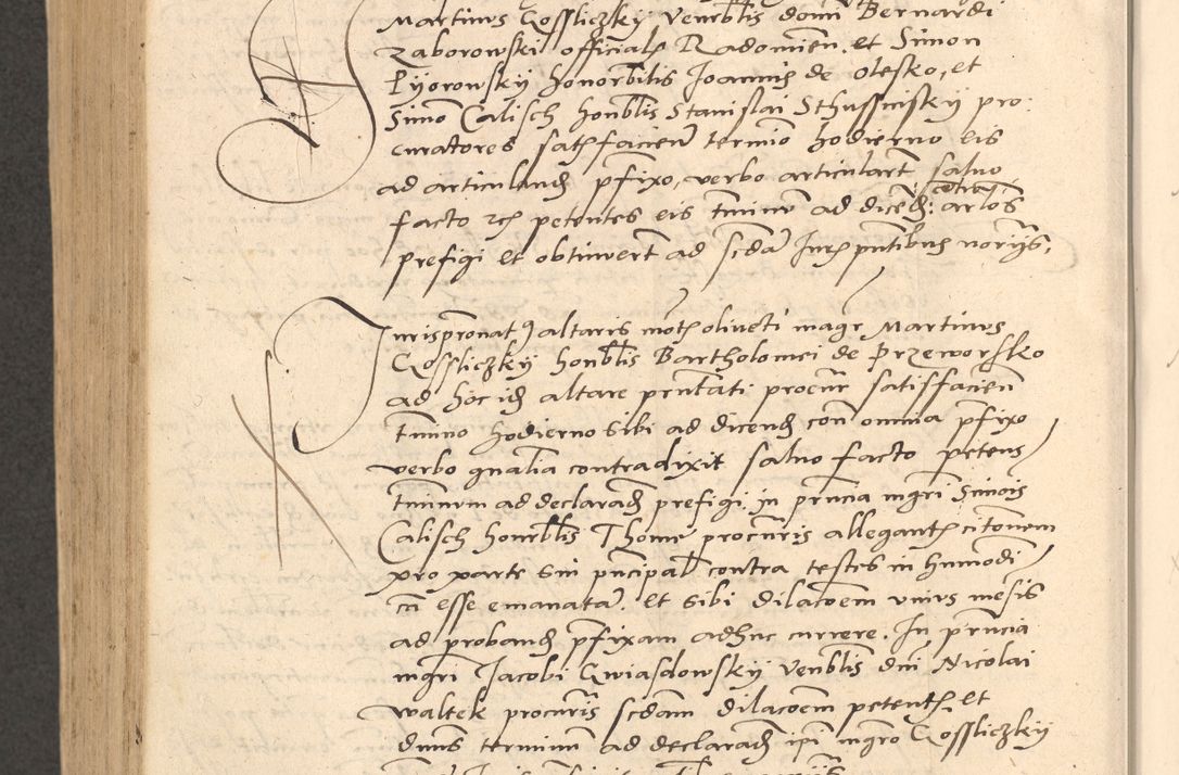 Zdjęcie nr 889 dla obiektu archiwalnego: Acta actorum causarum, sentenciarum et obligationum coram reverendo patre domino Thoma Roznowski canonico et reverendissimi in Christo patris et domini domini Patri Dei gratia Cracoviensis. Sabbato, 26 Octobris in ecclesiam suam solenniter recepti officialis generalis Cracoviensis dinita administratura, qua fungebatur post mortem reverendissimi olim felicis recordationis domini Joannis Choiecki episcopi Cracoviensis et Regni Polonie cancelarii anno presenti currenti videlicet 1538, die 11 Marcii Piotrcovie in comiciis celebratis circiter 23 horam defuncti sepulto corpore nona eiusdemque obsequiis X respective Aprilis peractis electo sub indictione XI, pontificatu vero sanctissimi in Christo patris et domini nostri domini Pauli divina providencia pape tercii foeliciter moderni, anno quarto, incepta felicibus auspiciis continuantur ordine processu infrascripto