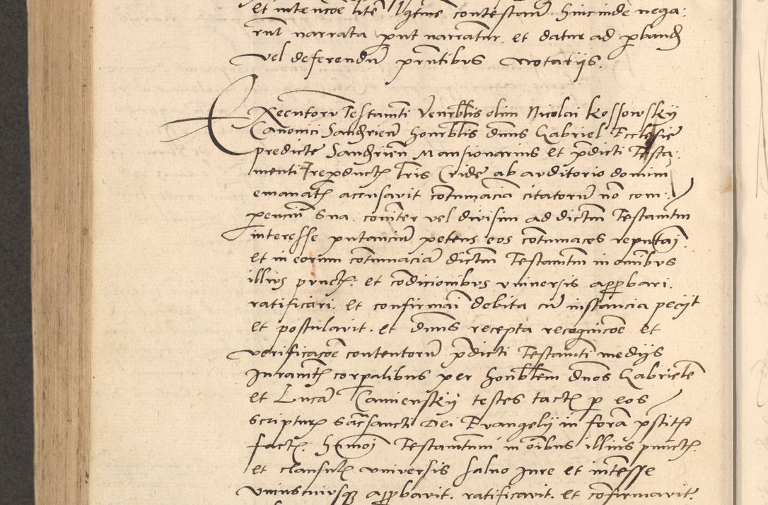 Zdjęcie nr 881 dla obiektu archiwalnego: Acta actorum causarum, sentenciarum et obligationum coram reverendo patre domino Thoma Roznowski canonico et reverendissimi in Christo patris et domini domini Patri Dei gratia Cracoviensis. Sabbato, 26 Octobris in ecclesiam suam solenniter recepti officialis generalis Cracoviensis dinita administratura, qua fungebatur post mortem reverendissimi olim felicis recordationis domini Joannis Choiecki episcopi Cracoviensis et Regni Polonie cancelarii anno presenti currenti videlicet 1538, die 11 Marcii Piotrcovie in comiciis celebratis circiter 23 horam defuncti sepulto corpore nona eiusdemque obsequiis X respective Aprilis peractis electo sub indictione XI, pontificatu vero sanctissimi in Christo patris et domini nostri domini Pauli divina providencia pape tercii foeliciter moderni, anno quarto, incepta felicibus auspiciis continuantur ordine processu infrascripto