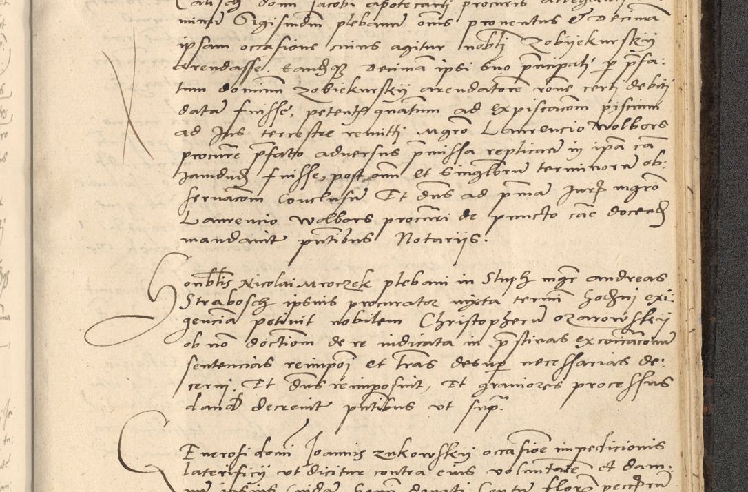 Zdjęcie nr 862 dla obiektu archiwalnego: Acta actorum causarum, sentenciarum et obligationum coram reverendo patre domino Thoma Roznowski canonico et reverendissimi in Christo patris et domini domini Patri Dei gratia Cracoviensis. Sabbato, 26 Octobris in ecclesiam suam solenniter recepti officialis generalis Cracoviensis dinita administratura, qua fungebatur post mortem reverendissimi olim felicis recordationis domini Joannis Choiecki episcopi Cracoviensis et Regni Polonie cancelarii anno presenti currenti videlicet 1538, die 11 Marcii Piotrcovie in comiciis celebratis circiter 23 horam defuncti sepulto corpore nona eiusdemque obsequiis X respective Aprilis peractis electo sub indictione XI, pontificatu vero sanctissimi in Christo patris et domini nostri domini Pauli divina providencia pape tercii foeliciter moderni, anno quarto, incepta felicibus auspiciis continuantur ordine processu infrascripto