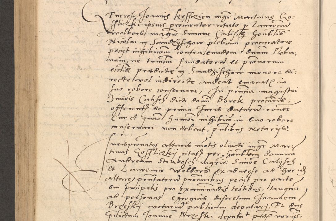 Zdjęcie nr 859 dla obiektu archiwalnego: Acta actorum causarum, sentenciarum et obligationum coram reverendo patre domino Thoma Roznowski canonico et reverendissimi in Christo patris et domini domini Patri Dei gratia Cracoviensis. Sabbato, 26 Octobris in ecclesiam suam solenniter recepti officialis generalis Cracoviensis dinita administratura, qua fungebatur post mortem reverendissimi olim felicis recordationis domini Joannis Choiecki episcopi Cracoviensis et Regni Polonie cancelarii anno presenti currenti videlicet 1538, die 11 Marcii Piotrcovie in comiciis celebratis circiter 23 horam defuncti sepulto corpore nona eiusdemque obsequiis X respective Aprilis peractis electo sub indictione XI, pontificatu vero sanctissimi in Christo patris et domini nostri domini Pauli divina providencia pape tercii foeliciter moderni, anno quarto, incepta felicibus auspiciis continuantur ordine processu infrascripto