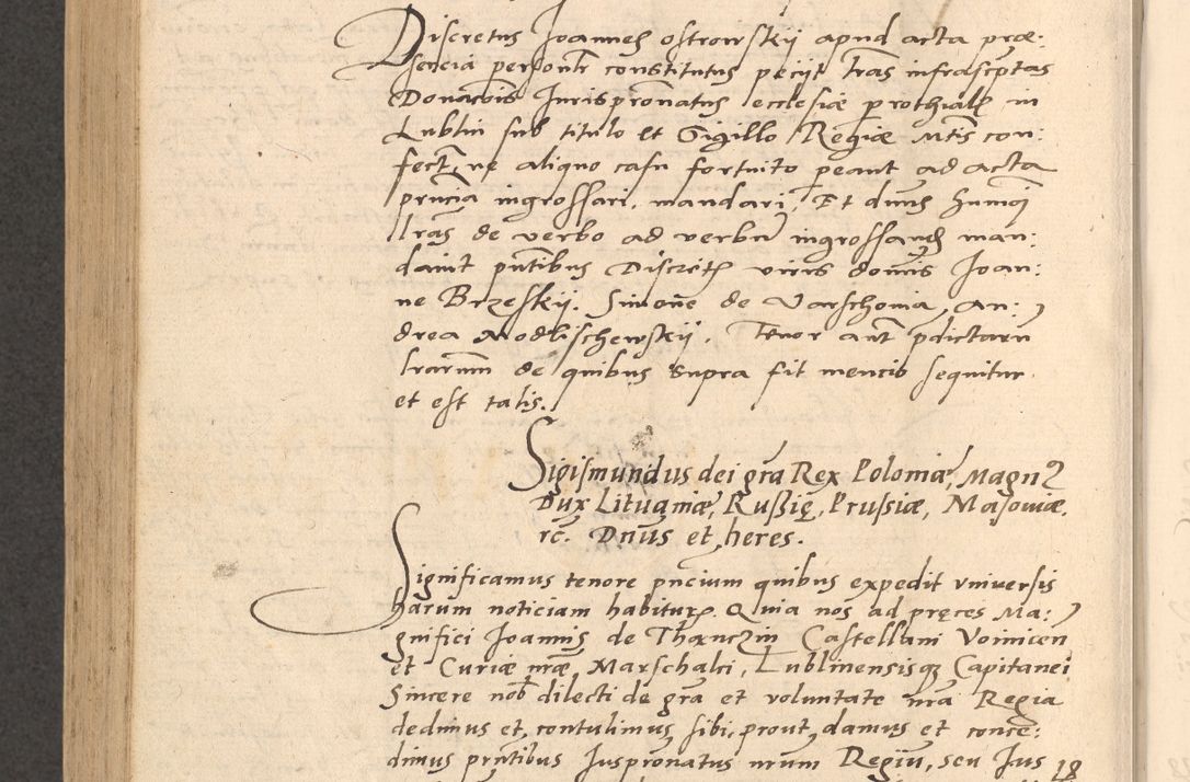 Zdjęcie nr 851 dla obiektu archiwalnego: Acta actorum causarum, sentenciarum et obligationum coram reverendo patre domino Thoma Roznowski canonico et reverendissimi in Christo patris et domini domini Patri Dei gratia Cracoviensis. Sabbato, 26 Octobris in ecclesiam suam solenniter recepti officialis generalis Cracoviensis dinita administratura, qua fungebatur post mortem reverendissimi olim felicis recordationis domini Joannis Choiecki episcopi Cracoviensis et Regni Polonie cancelarii anno presenti currenti videlicet 1538, die 11 Marcii Piotrcovie in comiciis celebratis circiter 23 horam defuncti sepulto corpore nona eiusdemque obsequiis X respective Aprilis peractis electo sub indictione XI, pontificatu vero sanctissimi in Christo patris et domini nostri domini Pauli divina providencia pape tercii foeliciter moderni, anno quarto, incepta felicibus auspiciis continuantur ordine processu infrascripto