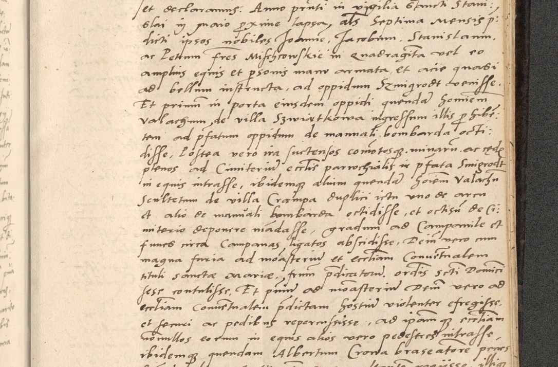 Zdjęcie nr 848 dla obiektu archiwalnego: Acta actorum causarum, sentenciarum et obligationum coram reverendo patre domino Thoma Roznowski canonico et reverendissimi in Christo patris et domini domini Patri Dei gratia Cracoviensis. Sabbato, 26 Octobris in ecclesiam suam solenniter recepti officialis generalis Cracoviensis dinita administratura, qua fungebatur post mortem reverendissimi olim felicis recordationis domini Joannis Choiecki episcopi Cracoviensis et Regni Polonie cancelarii anno presenti currenti videlicet 1538, die 11 Marcii Piotrcovie in comiciis celebratis circiter 23 horam defuncti sepulto corpore nona eiusdemque obsequiis X respective Aprilis peractis electo sub indictione XI, pontificatu vero sanctissimi in Christo patris et domini nostri domini Pauli divina providencia pape tercii foeliciter moderni, anno quarto, incepta felicibus auspiciis continuantur ordine processu infrascripto