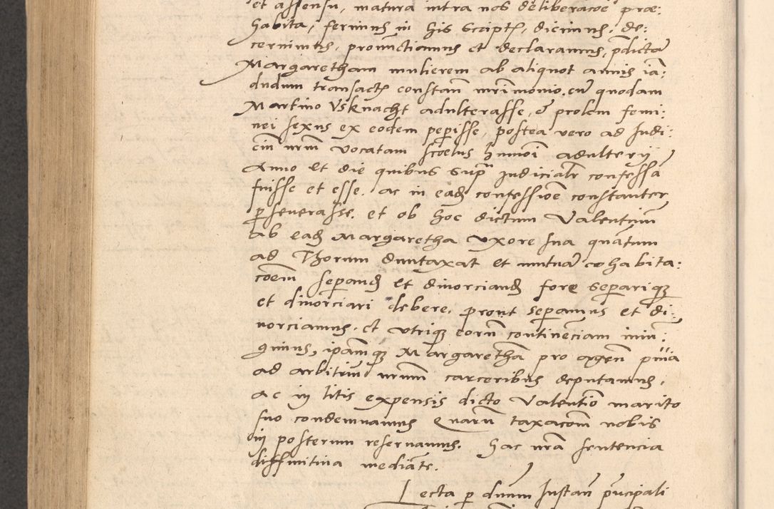 Zdjęcie nr 847 dla obiektu archiwalnego: Acta actorum causarum, sentenciarum et obligationum coram reverendo patre domino Thoma Roznowski canonico et reverendissimi in Christo patris et domini domini Patri Dei gratia Cracoviensis. Sabbato, 26 Octobris in ecclesiam suam solenniter recepti officialis generalis Cracoviensis dinita administratura, qua fungebatur post mortem reverendissimi olim felicis recordationis domini Joannis Choiecki episcopi Cracoviensis et Regni Polonie cancelarii anno presenti currenti videlicet 1538, die 11 Marcii Piotrcovie in comiciis celebratis circiter 23 horam defuncti sepulto corpore nona eiusdemque obsequiis X respective Aprilis peractis electo sub indictione XI, pontificatu vero sanctissimi in Christo patris et domini nostri domini Pauli divina providencia pape tercii foeliciter moderni, anno quarto, incepta felicibus auspiciis continuantur ordine processu infrascripto