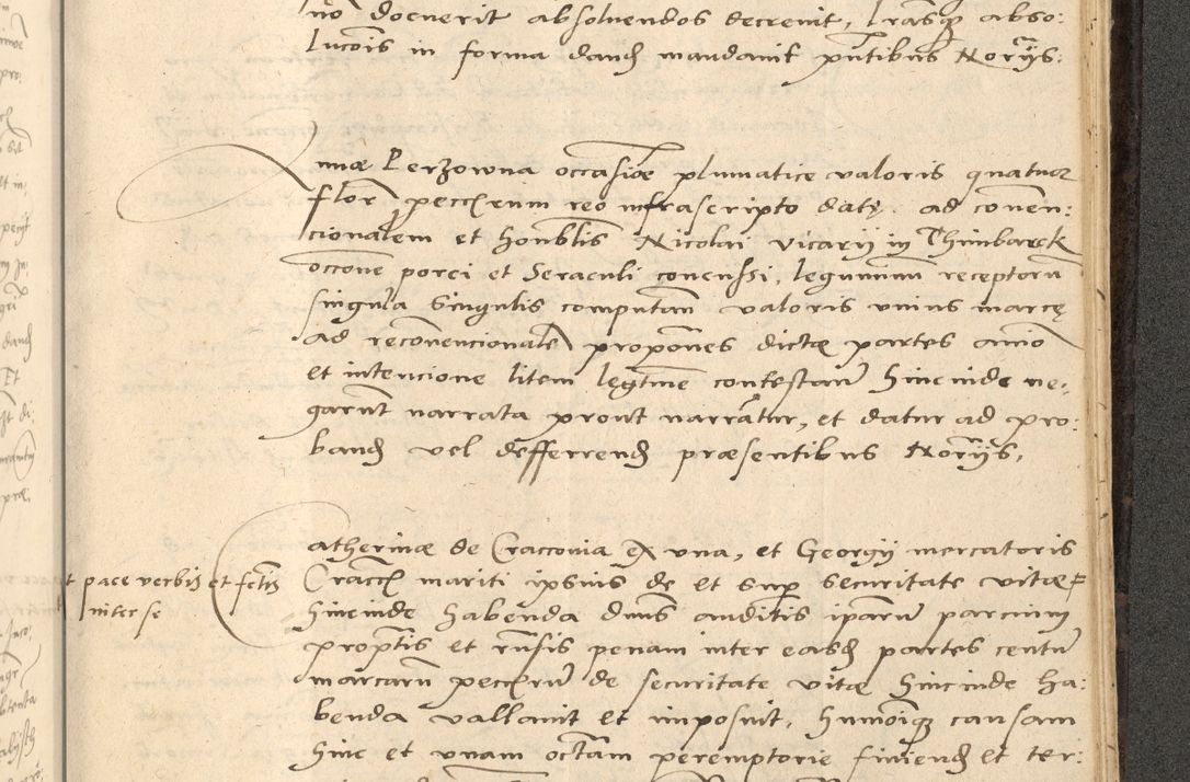 Zdjęcie nr 832 dla obiektu archiwalnego: Acta actorum causarum, sentenciarum et obligationum coram reverendo patre domino Thoma Roznowski canonico et reverendissimi in Christo patris et domini domini Patri Dei gratia Cracoviensis. Sabbato, 26 Octobris in ecclesiam suam solenniter recepti officialis generalis Cracoviensis dinita administratura, qua fungebatur post mortem reverendissimi olim felicis recordationis domini Joannis Choiecki episcopi Cracoviensis et Regni Polonie cancelarii anno presenti currenti videlicet 1538, die 11 Marcii Piotrcovie in comiciis celebratis circiter 23 horam defuncti sepulto corpore nona eiusdemque obsequiis X respective Aprilis peractis electo sub indictione XI, pontificatu vero sanctissimi in Christo patris et domini nostri domini Pauli divina providencia pape tercii foeliciter moderni, anno quarto, incepta felicibus auspiciis continuantur ordine processu infrascripto