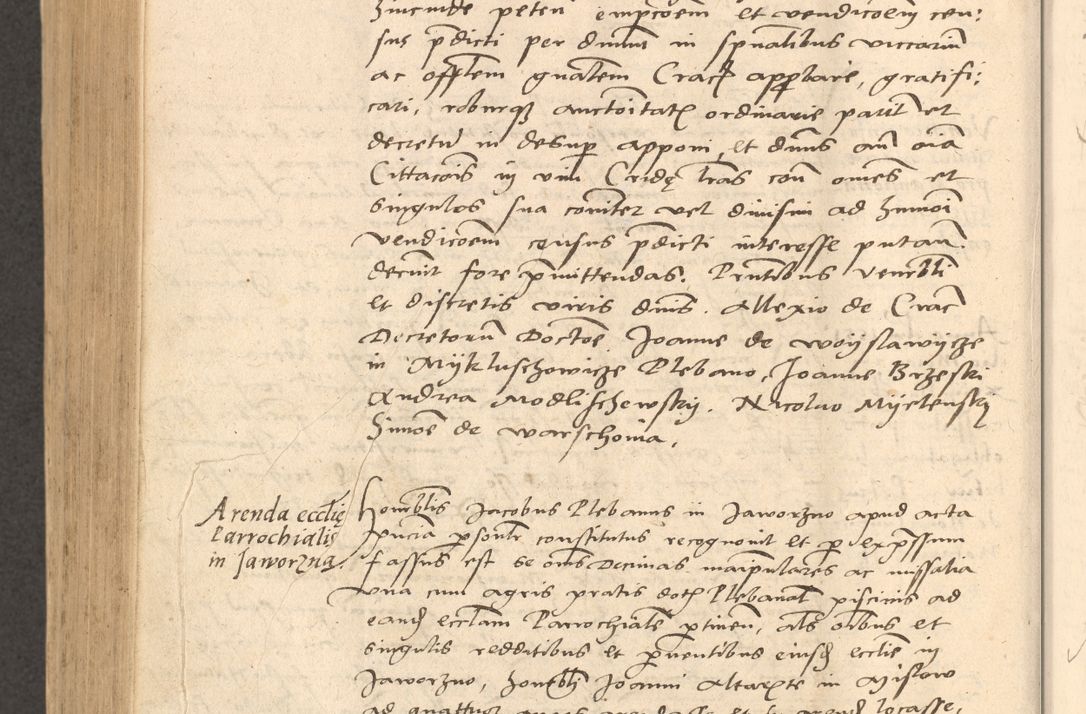 Zdjęcie nr 811 dla obiektu archiwalnego: Acta actorum causarum, sentenciarum et obligationum coram reverendo patre domino Thoma Roznowski canonico et reverendissimi in Christo patris et domini domini Patri Dei gratia Cracoviensis. Sabbato, 26 Octobris in ecclesiam suam solenniter recepti officialis generalis Cracoviensis dinita administratura, qua fungebatur post mortem reverendissimi olim felicis recordationis domini Joannis Choiecki episcopi Cracoviensis et Regni Polonie cancelarii anno presenti currenti videlicet 1538, die 11 Marcii Piotrcovie in comiciis celebratis circiter 23 horam defuncti sepulto corpore nona eiusdemque obsequiis X respective Aprilis peractis electo sub indictione XI, pontificatu vero sanctissimi in Christo patris et domini nostri domini Pauli divina providencia pape tercii foeliciter moderni, anno quarto, incepta felicibus auspiciis continuantur ordine processu infrascripto