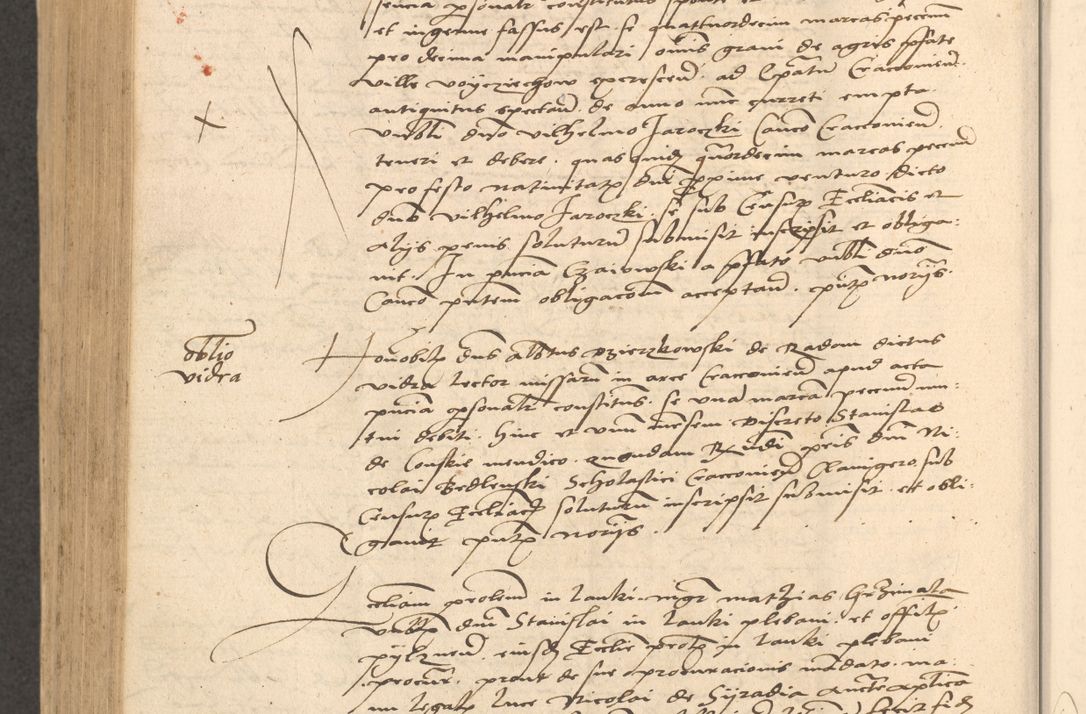 Zdjęcie nr 799 dla obiektu archiwalnego: Acta actorum causarum, sentenciarum et obligationum coram reverendo patre domino Thoma Roznowski canonico et reverendissimi in Christo patris et domini domini Patri Dei gratia Cracoviensis. Sabbato, 26 Octobris in ecclesiam suam solenniter recepti officialis generalis Cracoviensis dinita administratura, qua fungebatur post mortem reverendissimi olim felicis recordationis domini Joannis Choiecki episcopi Cracoviensis et Regni Polonie cancelarii anno presenti currenti videlicet 1538, die 11 Marcii Piotrcovie in comiciis celebratis circiter 23 horam defuncti sepulto corpore nona eiusdemque obsequiis X respective Aprilis peractis electo sub indictione XI, pontificatu vero sanctissimi in Christo patris et domini nostri domini Pauli divina providencia pape tercii foeliciter moderni, anno quarto, incepta felicibus auspiciis continuantur ordine processu infrascripto