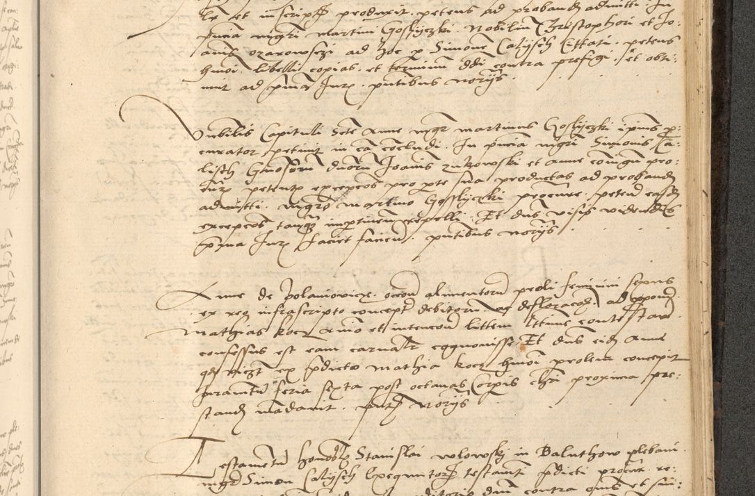 Zdjęcie nr 776 dla obiektu archiwalnego: Acta actorum causarum, sentenciarum et obligationum coram reverendo patre domino Thoma Roznowski canonico et reverendissimi in Christo patris et domini domini Patri Dei gratia Cracoviensis. Sabbato, 26 Octobris in ecclesiam suam solenniter recepti officialis generalis Cracoviensis dinita administratura, qua fungebatur post mortem reverendissimi olim felicis recordationis domini Joannis Choiecki episcopi Cracoviensis et Regni Polonie cancelarii anno presenti currenti videlicet 1538, die 11 Marcii Piotrcovie in comiciis celebratis circiter 23 horam defuncti sepulto corpore nona eiusdemque obsequiis X respective Aprilis peractis electo sub indictione XI, pontificatu vero sanctissimi in Christo patris et domini nostri domini Pauli divina providencia pape tercii foeliciter moderni, anno quarto, incepta felicibus auspiciis continuantur ordine processu infrascripto