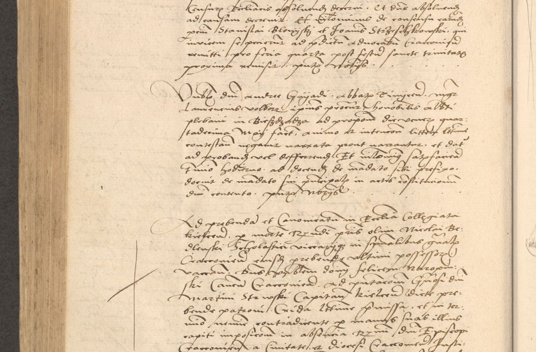 Zdjęcie nr 767 dla obiektu archiwalnego: Acta actorum causarum, sentenciarum et obligationum coram reverendo patre domino Thoma Roznowski canonico et reverendissimi in Christo patris et domini domini Patri Dei gratia Cracoviensis. Sabbato, 26 Octobris in ecclesiam suam solenniter recepti officialis generalis Cracoviensis dinita administratura, qua fungebatur post mortem reverendissimi olim felicis recordationis domini Joannis Choiecki episcopi Cracoviensis et Regni Polonie cancelarii anno presenti currenti videlicet 1538, die 11 Marcii Piotrcovie in comiciis celebratis circiter 23 horam defuncti sepulto corpore nona eiusdemque obsequiis X respective Aprilis peractis electo sub indictione XI, pontificatu vero sanctissimi in Christo patris et domini nostri domini Pauli divina providencia pape tercii foeliciter moderni, anno quarto, incepta felicibus auspiciis continuantur ordine processu infrascripto