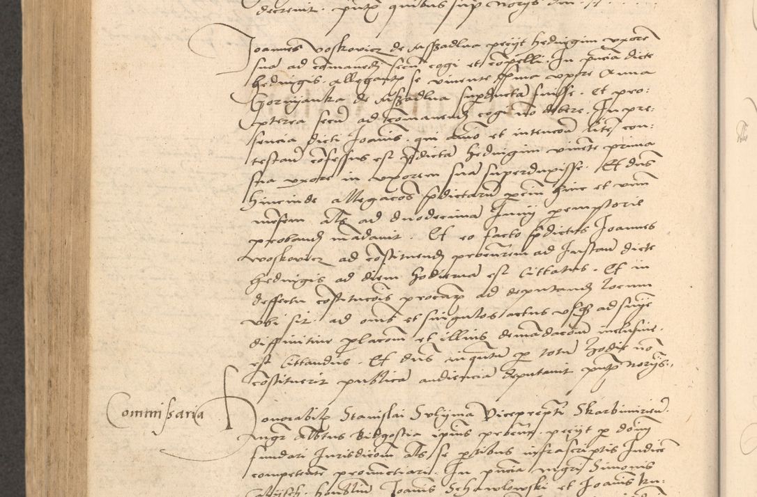 Zdjęcie nr 757 dla obiektu archiwalnego: Acta actorum causarum, sentenciarum et obligationum coram reverendo patre domino Thoma Roznowski canonico et reverendissimi in Christo patris et domini domini Patri Dei gratia Cracoviensis. Sabbato, 26 Octobris in ecclesiam suam solenniter recepti officialis generalis Cracoviensis dinita administratura, qua fungebatur post mortem reverendissimi olim felicis recordationis domini Joannis Choiecki episcopi Cracoviensis et Regni Polonie cancelarii anno presenti currenti videlicet 1538, die 11 Marcii Piotrcovie in comiciis celebratis circiter 23 horam defuncti sepulto corpore nona eiusdemque obsequiis X respective Aprilis peractis electo sub indictione XI, pontificatu vero sanctissimi in Christo patris et domini nostri domini Pauli divina providencia pape tercii foeliciter moderni, anno quarto, incepta felicibus auspiciis continuantur ordine processu infrascripto