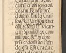 Zdjęcie nr 744 dla obiektu archiwalnego: Acta actorum causarum, sentenciarum et obligationum coram reverendo patre domino Thoma Roznowski canonico et reverendissimi in Christo patris et domini domini Patri Dei gratia Cracoviensis. Sabbato, 26 Octobris in ecclesiam suam solenniter recepti officialis generalis Cracoviensis dinita administratura, qua fungebatur post mortem reverendissimi olim felicis recordationis domini Joannis Choiecki episcopi Cracoviensis et Regni Polonie cancelarii anno presenti currenti videlicet 1538, die 11 Marcii Piotrcovie in comiciis celebratis circiter 23 horam defuncti sepulto corpore nona eiusdemque obsequiis X respective Aprilis peractis electo sub indictione XI, pontificatu vero sanctissimi in Christo patris et domini nostri domini Pauli divina providencia pape tercii foeliciter moderni, anno quarto, incepta felicibus auspiciis continuantur ordine processu infrascripto