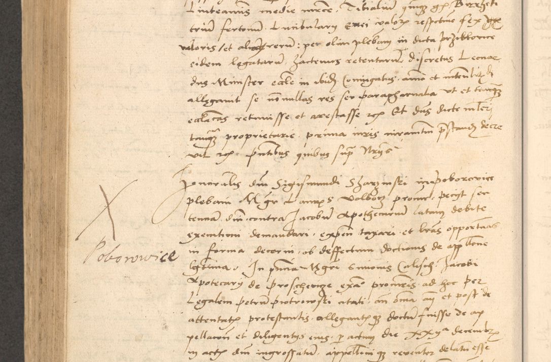 Zdjęcie nr 739 dla obiektu archiwalnego: Acta actorum causarum, sentenciarum et obligationum coram reverendo patre domino Thoma Roznowski canonico et reverendissimi in Christo patris et domini domini Patri Dei gratia Cracoviensis. Sabbato, 26 Octobris in ecclesiam suam solenniter recepti officialis generalis Cracoviensis dinita administratura, qua fungebatur post mortem reverendissimi olim felicis recordationis domini Joannis Choiecki episcopi Cracoviensis et Regni Polonie cancelarii anno presenti currenti videlicet 1538, die 11 Marcii Piotrcovie in comiciis celebratis circiter 23 horam defuncti sepulto corpore nona eiusdemque obsequiis X respective Aprilis peractis electo sub indictione XI, pontificatu vero sanctissimi in Christo patris et domini nostri domini Pauli divina providencia pape tercii foeliciter moderni, anno quarto, incepta felicibus auspiciis continuantur ordine processu infrascripto