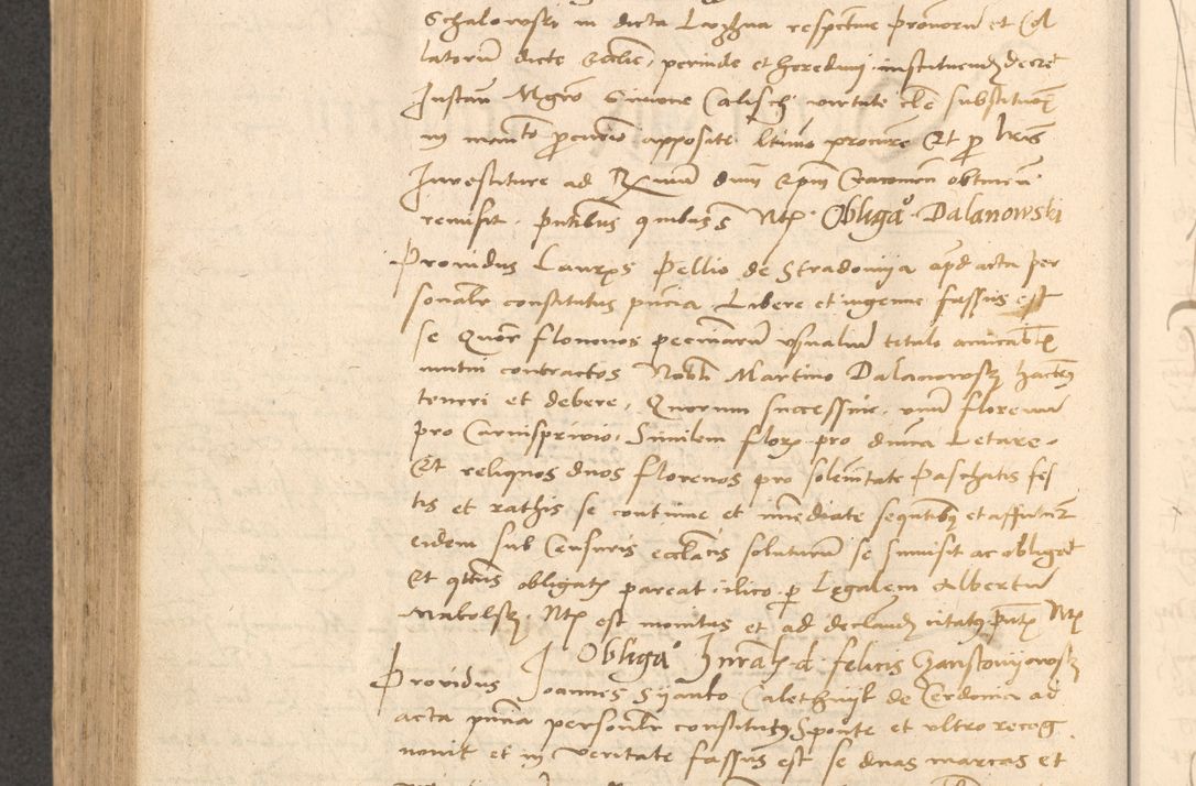 Zdjęcie nr 733 dla obiektu archiwalnego: Acta actorum causarum, sentenciarum et obligationum coram reverendo patre domino Thoma Roznowski canonico et reverendissimi in Christo patris et domini domini Patri Dei gratia Cracoviensis. Sabbato, 26 Octobris in ecclesiam suam solenniter recepti officialis generalis Cracoviensis dinita administratura, qua fungebatur post mortem reverendissimi olim felicis recordationis domini Joannis Choiecki episcopi Cracoviensis et Regni Polonie cancelarii anno presenti currenti videlicet 1538, die 11 Marcii Piotrcovie in comiciis celebratis circiter 23 horam defuncti sepulto corpore nona eiusdemque obsequiis X respective Aprilis peractis electo sub indictione XI, pontificatu vero sanctissimi in Christo patris et domini nostri domini Pauli divina providencia pape tercii foeliciter moderni, anno quarto, incepta felicibus auspiciis continuantur ordine processu infrascripto