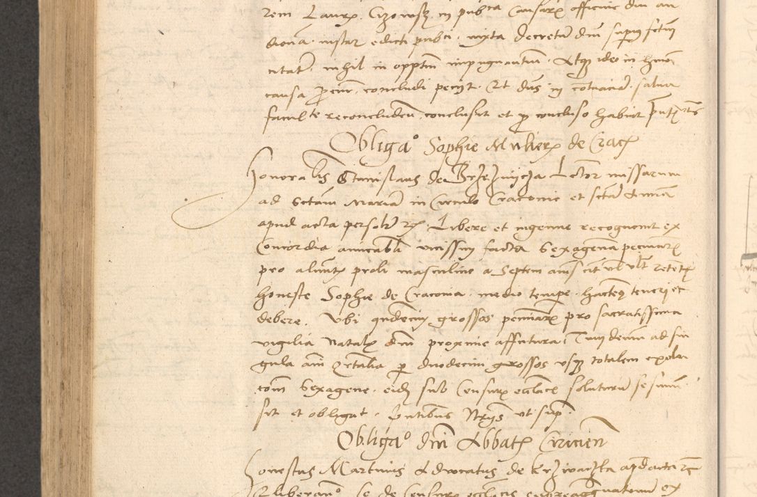 Zdjęcie nr 721 dla obiektu archiwalnego: Acta actorum causarum, sentenciarum et obligationum coram reverendo patre domino Thoma Roznowski canonico et reverendissimi in Christo patris et domini domini Patri Dei gratia Cracoviensis. Sabbato, 26 Octobris in ecclesiam suam solenniter recepti officialis generalis Cracoviensis dinita administratura, qua fungebatur post mortem reverendissimi olim felicis recordationis domini Joannis Choiecki episcopi Cracoviensis et Regni Polonie cancelarii anno presenti currenti videlicet 1538, die 11 Marcii Piotrcovie in comiciis celebratis circiter 23 horam defuncti sepulto corpore nona eiusdemque obsequiis X respective Aprilis peractis electo sub indictione XI, pontificatu vero sanctissimi in Christo patris et domini nostri domini Pauli divina providencia pape tercii foeliciter moderni, anno quarto, incepta felicibus auspiciis continuantur ordine processu infrascripto