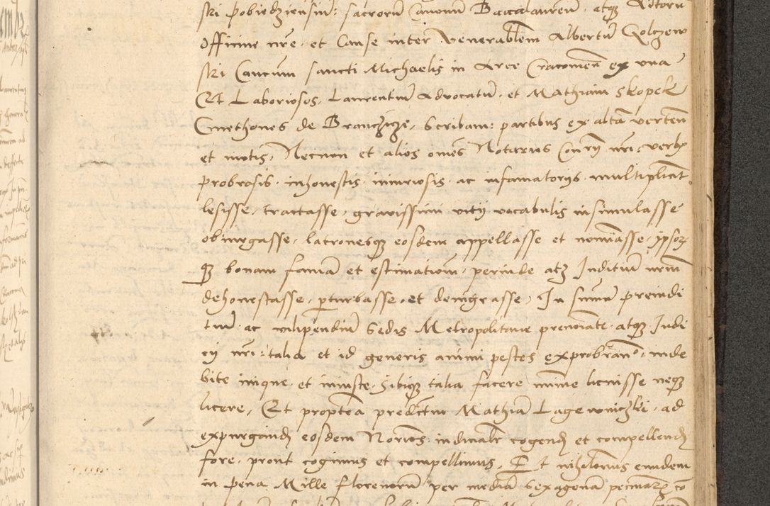 Zdjęcie nr 694 dla obiektu archiwalnego: Acta actorum causarum, sentenciarum et obligationum coram reverendo patre domino Thoma Roznowski canonico et reverendissimi in Christo patris et domini domini Patri Dei gratia Cracoviensis. Sabbato, 26 Octobris in ecclesiam suam solenniter recepti officialis generalis Cracoviensis dinita administratura, qua fungebatur post mortem reverendissimi olim felicis recordationis domini Joannis Choiecki episcopi Cracoviensis et Regni Polonie cancelarii anno presenti currenti videlicet 1538, die 11 Marcii Piotrcovie in comiciis celebratis circiter 23 horam defuncti sepulto corpore nona eiusdemque obsequiis X respective Aprilis peractis electo sub indictione XI, pontificatu vero sanctissimi in Christo patris et domini nostri domini Pauli divina providencia pape tercii foeliciter moderni, anno quarto, incepta felicibus auspiciis continuantur ordine processu infrascripto