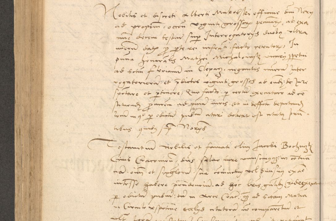 Zdjęcie nr 691 dla obiektu archiwalnego: Acta actorum causarum, sentenciarum et obligationum coram reverendo patre domino Thoma Roznowski canonico et reverendissimi in Christo patris et domini domini Patri Dei gratia Cracoviensis. Sabbato, 26 Octobris in ecclesiam suam solenniter recepti officialis generalis Cracoviensis dinita administratura, qua fungebatur post mortem reverendissimi olim felicis recordationis domini Joannis Choiecki episcopi Cracoviensis et Regni Polonie cancelarii anno presenti currenti videlicet 1538, die 11 Marcii Piotrcovie in comiciis celebratis circiter 23 horam defuncti sepulto corpore nona eiusdemque obsequiis X respective Aprilis peractis electo sub indictione XI, pontificatu vero sanctissimi in Christo patris et domini nostri domini Pauli divina providencia pape tercii foeliciter moderni, anno quarto, incepta felicibus auspiciis continuantur ordine processu infrascripto