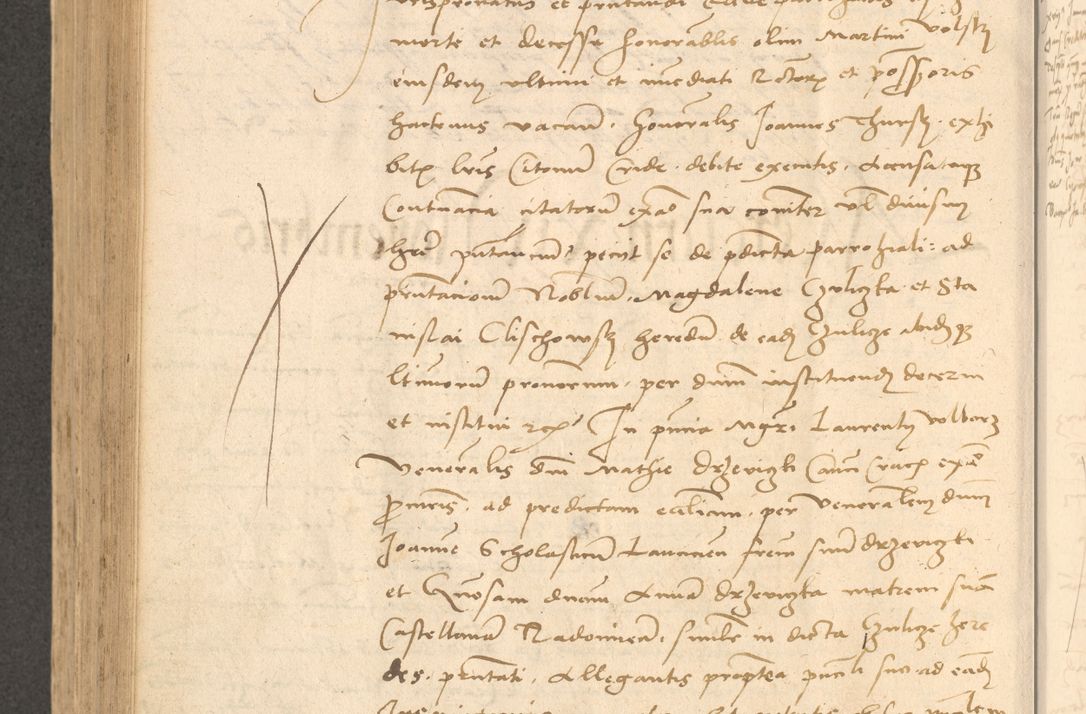 Zdjęcie nr 681 dla obiektu archiwalnego: Acta actorum causarum, sentenciarum et obligationum coram reverendo patre domino Thoma Roznowski canonico et reverendissimi in Christo patris et domini domini Patri Dei gratia Cracoviensis. Sabbato, 26 Octobris in ecclesiam suam solenniter recepti officialis generalis Cracoviensis dinita administratura, qua fungebatur post mortem reverendissimi olim felicis recordationis domini Joannis Choiecki episcopi Cracoviensis et Regni Polonie cancelarii anno presenti currenti videlicet 1538, die 11 Marcii Piotrcovie in comiciis celebratis circiter 23 horam defuncti sepulto corpore nona eiusdemque obsequiis X respective Aprilis peractis electo sub indictione XI, pontificatu vero sanctissimi in Christo patris et domini nostri domini Pauli divina providencia pape tercii foeliciter moderni, anno quarto, incepta felicibus auspiciis continuantur ordine processu infrascripto