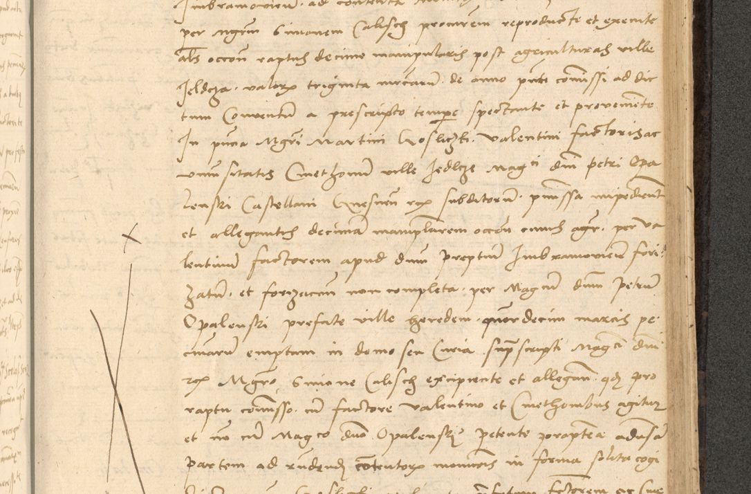 Zdjęcie nr 666 dla obiektu archiwalnego: Acta actorum causarum, sentenciarum et obligationum coram reverendo patre domino Thoma Roznowski canonico et reverendissimi in Christo patris et domini domini Patri Dei gratia Cracoviensis. Sabbato, 26 Octobris in ecclesiam suam solenniter recepti officialis generalis Cracoviensis dinita administratura, qua fungebatur post mortem reverendissimi olim felicis recordationis domini Joannis Choiecki episcopi Cracoviensis et Regni Polonie cancelarii anno presenti currenti videlicet 1538, die 11 Marcii Piotrcovie in comiciis celebratis circiter 23 horam defuncti sepulto corpore nona eiusdemque obsequiis X respective Aprilis peractis electo sub indictione XI, pontificatu vero sanctissimi in Christo patris et domini nostri domini Pauli divina providencia pape tercii foeliciter moderni, anno quarto, incepta felicibus auspiciis continuantur ordine processu infrascripto