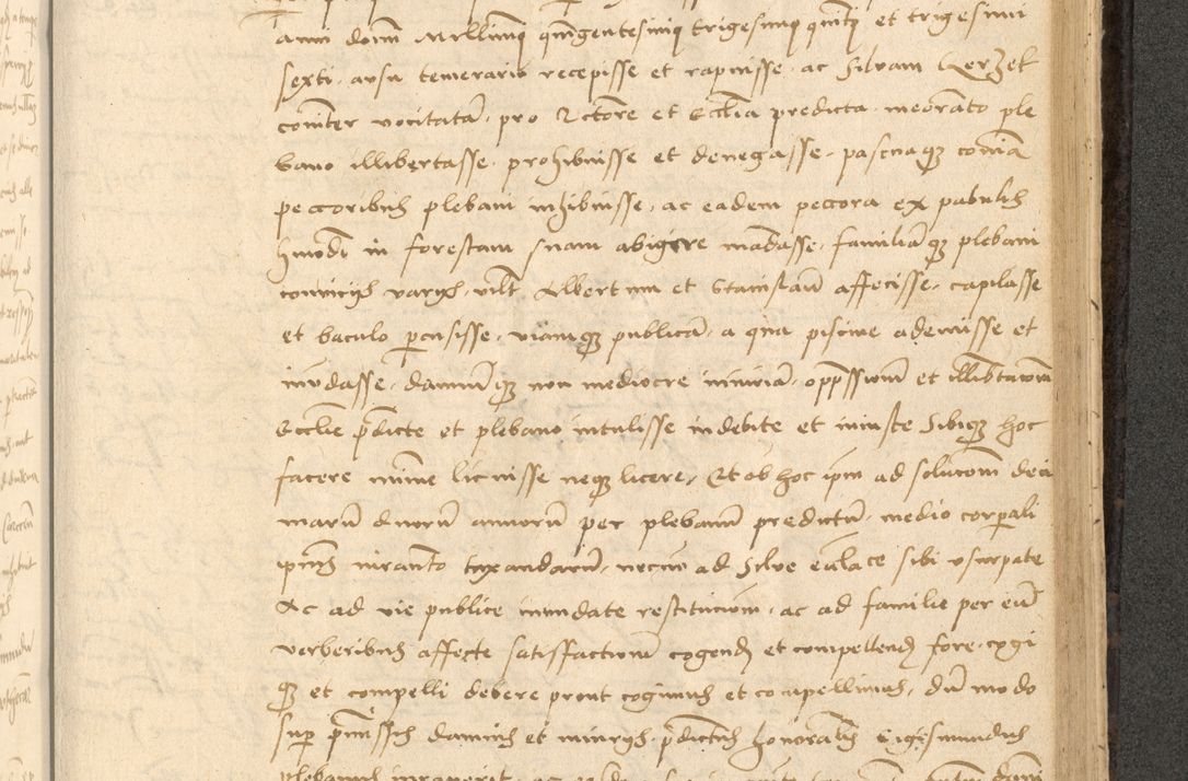 Zdjęcie nr 658 dla obiektu archiwalnego: Acta actorum causarum, sentenciarum et obligationum coram reverendo patre domino Thoma Roznowski canonico et reverendissimi in Christo patris et domini domini Patri Dei gratia Cracoviensis. Sabbato, 26 Octobris in ecclesiam suam solenniter recepti officialis generalis Cracoviensis dinita administratura, qua fungebatur post mortem reverendissimi olim felicis recordationis domini Joannis Choiecki episcopi Cracoviensis et Regni Polonie cancelarii anno presenti currenti videlicet 1538, die 11 Marcii Piotrcovie in comiciis celebratis circiter 23 horam defuncti sepulto corpore nona eiusdemque obsequiis X respective Aprilis peractis electo sub indictione XI, pontificatu vero sanctissimi in Christo patris et domini nostri domini Pauli divina providencia pape tercii foeliciter moderni, anno quarto, incepta felicibus auspiciis continuantur ordine processu infrascripto