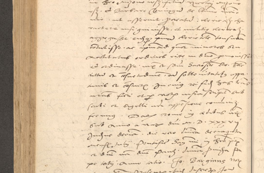 Zdjęcie nr 635 dla obiektu archiwalnego: Acta actorum causarum, sentenciarum et obligationum coram reverendo patre domino Thoma Roznowski canonico et reverendissimi in Christo patris et domini domini Patri Dei gratia Cracoviensis. Sabbato, 26 Octobris in ecclesiam suam solenniter recepti officialis generalis Cracoviensis dinita administratura, qua fungebatur post mortem reverendissimi olim felicis recordationis domini Joannis Choiecki episcopi Cracoviensis et Regni Polonie cancelarii anno presenti currenti videlicet 1538, die 11 Marcii Piotrcovie in comiciis celebratis circiter 23 horam defuncti sepulto corpore nona eiusdemque obsequiis X respective Aprilis peractis electo sub indictione XI, pontificatu vero sanctissimi in Christo patris et domini nostri domini Pauli divina providencia pape tercii foeliciter moderni, anno quarto, incepta felicibus auspiciis continuantur ordine processu infrascripto