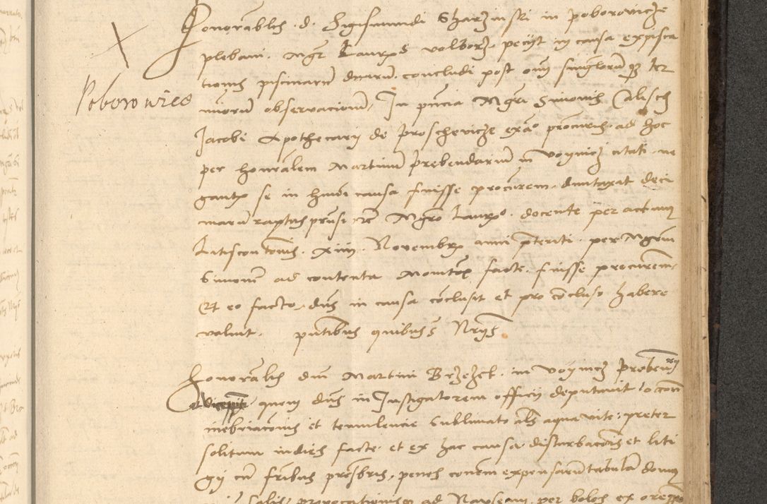 Zdjęcie nr 620 dla obiektu archiwalnego: Acta actorum causarum, sentenciarum et obligationum coram reverendo patre domino Thoma Roznowski canonico et reverendissimi in Christo patris et domini domini Patri Dei gratia Cracoviensis. Sabbato, 26 Octobris in ecclesiam suam solenniter recepti officialis generalis Cracoviensis dinita administratura, qua fungebatur post mortem reverendissimi olim felicis recordationis domini Joannis Choiecki episcopi Cracoviensis et Regni Polonie cancelarii anno presenti currenti videlicet 1538, die 11 Marcii Piotrcovie in comiciis celebratis circiter 23 horam defuncti sepulto corpore nona eiusdemque obsequiis X respective Aprilis peractis electo sub indictione XI, pontificatu vero sanctissimi in Christo patris et domini nostri domini Pauli divina providencia pape tercii foeliciter moderni, anno quarto, incepta felicibus auspiciis continuantur ordine processu infrascripto