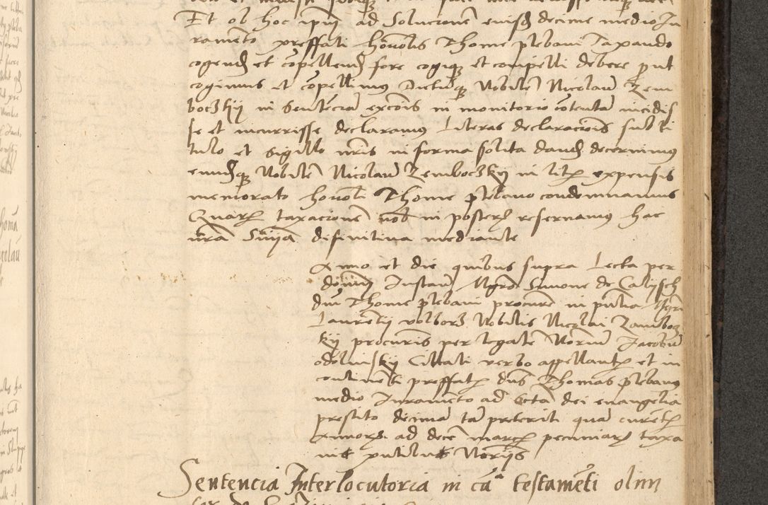 Zdjęcie nr 610 dla obiektu archiwalnego: Acta actorum causarum, sentenciarum et obligationum coram reverendo patre domino Thoma Roznowski canonico et reverendissimi in Christo patris et domini domini Patri Dei gratia Cracoviensis. Sabbato, 26 Octobris in ecclesiam suam solenniter recepti officialis generalis Cracoviensis dinita administratura, qua fungebatur post mortem reverendissimi olim felicis recordationis domini Joannis Choiecki episcopi Cracoviensis et Regni Polonie cancelarii anno presenti currenti videlicet 1538, die 11 Marcii Piotrcovie in comiciis celebratis circiter 23 horam defuncti sepulto corpore nona eiusdemque obsequiis X respective Aprilis peractis electo sub indictione XI, pontificatu vero sanctissimi in Christo patris et domini nostri domini Pauli divina providencia pape tercii foeliciter moderni, anno quarto, incepta felicibus auspiciis continuantur ordine processu infrascripto