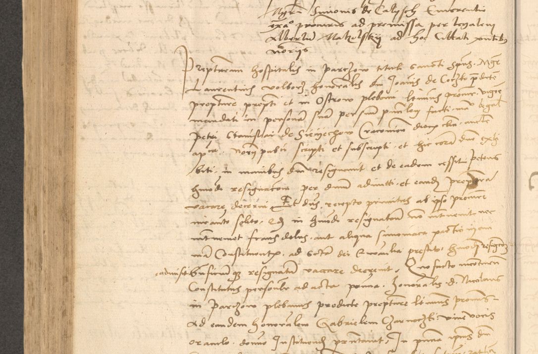 Zdjęcie nr 611 dla obiektu archiwalnego: Acta actorum causarum, sentenciarum et obligationum coram reverendo patre domino Thoma Roznowski canonico et reverendissimi in Christo patris et domini domini Patri Dei gratia Cracoviensis. Sabbato, 26 Octobris in ecclesiam suam solenniter recepti officialis generalis Cracoviensis dinita administratura, qua fungebatur post mortem reverendissimi olim felicis recordationis domini Joannis Choiecki episcopi Cracoviensis et Regni Polonie cancelarii anno presenti currenti videlicet 1538, die 11 Marcii Piotrcovie in comiciis celebratis circiter 23 horam defuncti sepulto corpore nona eiusdemque obsequiis X respective Aprilis peractis electo sub indictione XI, pontificatu vero sanctissimi in Christo patris et domini nostri domini Pauli divina providencia pape tercii foeliciter moderni, anno quarto, incepta felicibus auspiciis continuantur ordine processu infrascripto