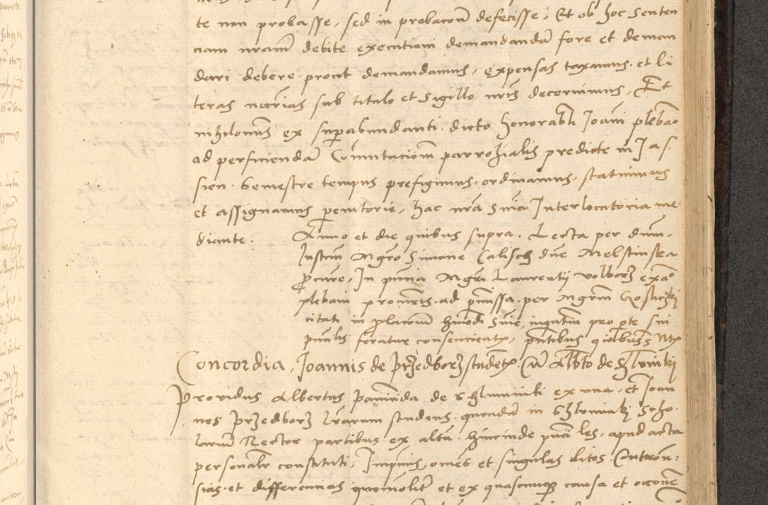 Zdjęcie nr 600 dla obiektu archiwalnego: Acta actorum causarum, sentenciarum et obligationum coram reverendo patre domino Thoma Roznowski canonico et reverendissimi in Christo patris et domini domini Patri Dei gratia Cracoviensis. Sabbato, 26 Octobris in ecclesiam suam solenniter recepti officialis generalis Cracoviensis dinita administratura, qua fungebatur post mortem reverendissimi olim felicis recordationis domini Joannis Choiecki episcopi Cracoviensis et Regni Polonie cancelarii anno presenti currenti videlicet 1538, die 11 Marcii Piotrcovie in comiciis celebratis circiter 23 horam defuncti sepulto corpore nona eiusdemque obsequiis X respective Aprilis peractis electo sub indictione XI, pontificatu vero sanctissimi in Christo patris et domini nostri domini Pauli divina providencia pape tercii foeliciter moderni, anno quarto, incepta felicibus auspiciis continuantur ordine processu infrascripto