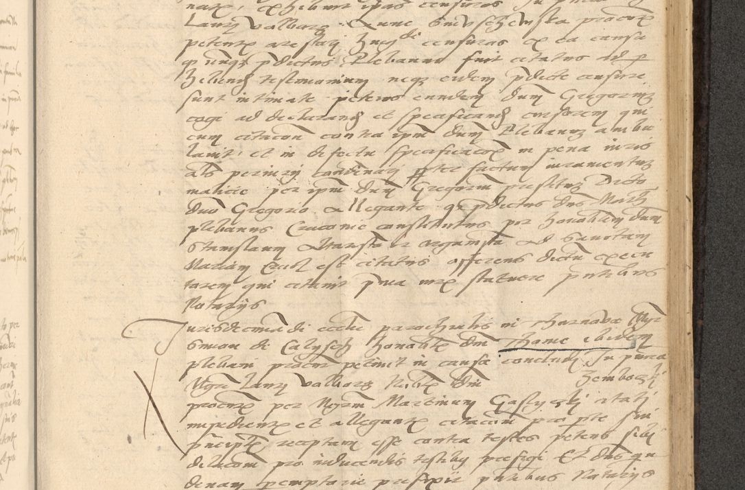 Zdjęcie nr 570 dla obiektu archiwalnego: Acta actorum causarum, sentenciarum et obligationum coram reverendo patre domino Thoma Roznowski canonico et reverendissimi in Christo patris et domini domini Patri Dei gratia Cracoviensis. Sabbato, 26 Octobris in ecclesiam suam solenniter recepti officialis generalis Cracoviensis dinita administratura, qua fungebatur post mortem reverendissimi olim felicis recordationis domini Joannis Choiecki episcopi Cracoviensis et Regni Polonie cancelarii anno presenti currenti videlicet 1538, die 11 Marcii Piotrcovie in comiciis celebratis circiter 23 horam defuncti sepulto corpore nona eiusdemque obsequiis X respective Aprilis peractis electo sub indictione XI, pontificatu vero sanctissimi in Christo patris et domini nostri domini Pauli divina providencia pape tercii foeliciter moderni, anno quarto, incepta felicibus auspiciis continuantur ordine processu infrascripto