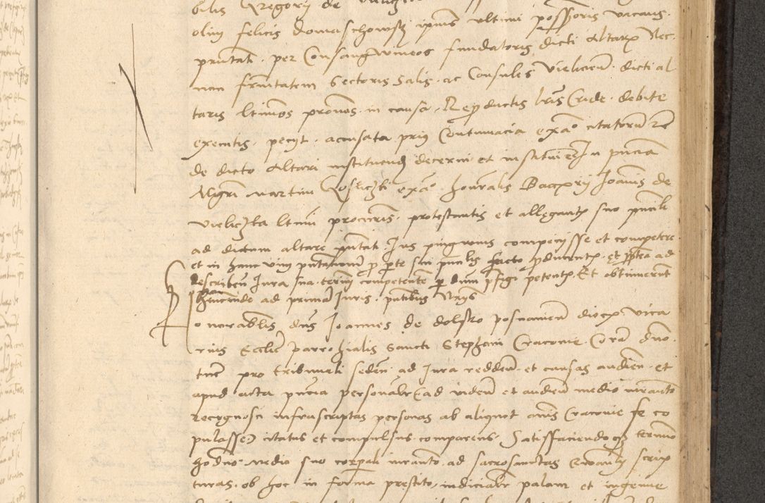 Zdjęcie nr 552 dla obiektu archiwalnego: Acta actorum causarum, sentenciarum et obligationum coram reverendo patre domino Thoma Roznowski canonico et reverendissimi in Christo patris et domini domini Patri Dei gratia Cracoviensis. Sabbato, 26 Octobris in ecclesiam suam solenniter recepti officialis generalis Cracoviensis dinita administratura, qua fungebatur post mortem reverendissimi olim felicis recordationis domini Joannis Choiecki episcopi Cracoviensis et Regni Polonie cancelarii anno presenti currenti videlicet 1538, die 11 Marcii Piotrcovie in comiciis celebratis circiter 23 horam defuncti sepulto corpore nona eiusdemque obsequiis X respective Aprilis peractis electo sub indictione XI, pontificatu vero sanctissimi in Christo patris et domini nostri domini Pauli divina providencia pape tercii foeliciter moderni, anno quarto, incepta felicibus auspiciis continuantur ordine processu infrascripto