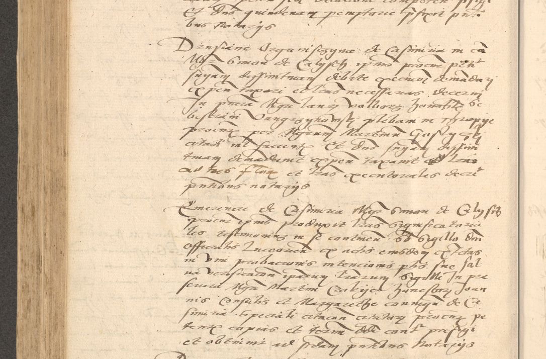 Zdjęcie nr 545 dla obiektu archiwalnego: Acta actorum causarum, sentenciarum et obligationum coram reverendo patre domino Thoma Roznowski canonico et reverendissimi in Christo patris et domini domini Patri Dei gratia Cracoviensis. Sabbato, 26 Octobris in ecclesiam suam solenniter recepti officialis generalis Cracoviensis dinita administratura, qua fungebatur post mortem reverendissimi olim felicis recordationis domini Joannis Choiecki episcopi Cracoviensis et Regni Polonie cancelarii anno presenti currenti videlicet 1538, die 11 Marcii Piotrcovie in comiciis celebratis circiter 23 horam defuncti sepulto corpore nona eiusdemque obsequiis X respective Aprilis peractis electo sub indictione XI, pontificatu vero sanctissimi in Christo patris et domini nostri domini Pauli divina providencia pape tercii foeliciter moderni, anno quarto, incepta felicibus auspiciis continuantur ordine processu infrascripto