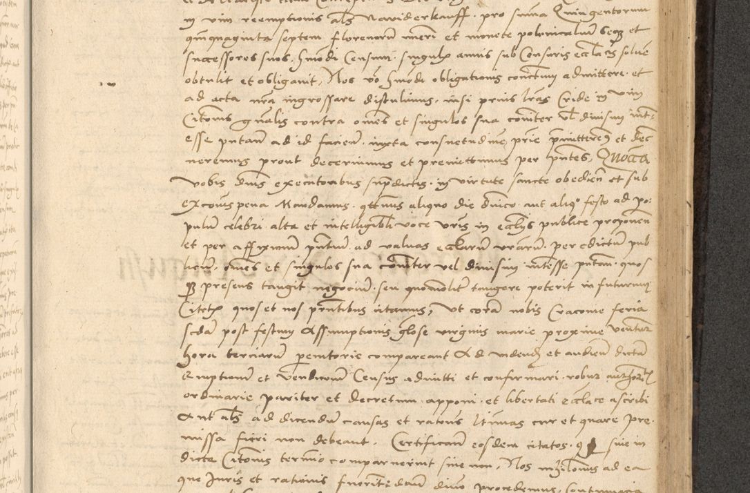 Zdjęcie nr 534 dla obiektu archiwalnego: Acta actorum causarum, sentenciarum et obligationum coram reverendo patre domino Thoma Roznowski canonico et reverendissimi in Christo patris et domini domini Patri Dei gratia Cracoviensis. Sabbato, 26 Octobris in ecclesiam suam solenniter recepti officialis generalis Cracoviensis dinita administratura, qua fungebatur post mortem reverendissimi olim felicis recordationis domini Joannis Choiecki episcopi Cracoviensis et Regni Polonie cancelarii anno presenti currenti videlicet 1538, die 11 Marcii Piotrcovie in comiciis celebratis circiter 23 horam defuncti sepulto corpore nona eiusdemque obsequiis X respective Aprilis peractis electo sub indictione XI, pontificatu vero sanctissimi in Christo patris et domini nostri domini Pauli divina providencia pape tercii foeliciter moderni, anno quarto, incepta felicibus auspiciis continuantur ordine processu infrascripto