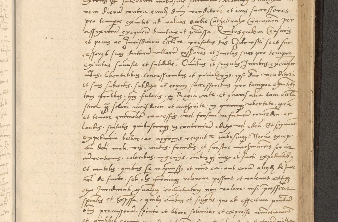 Zdjęcie nr 530 dla obiektu archiwalnego: Acta actorum causarum, sentenciarum et obligationum coram reverendo patre domino Thoma Roznowski canonico et reverendissimi in Christo patris et domini domini Patri Dei gratia Cracoviensis. Sabbato, 26 Octobris in ecclesiam suam solenniter recepti officialis generalis Cracoviensis dinita administratura, qua fungebatur post mortem reverendissimi olim felicis recordationis domini Joannis Choiecki episcopi Cracoviensis et Regni Polonie cancelarii anno presenti currenti videlicet 1538, die 11 Marcii Piotrcovie in comiciis celebratis circiter 23 horam defuncti sepulto corpore nona eiusdemque obsequiis X respective Aprilis peractis electo sub indictione XI, pontificatu vero sanctissimi in Christo patris et domini nostri domini Pauli divina providencia pape tercii foeliciter moderni, anno quarto, incepta felicibus auspiciis continuantur ordine processu infrascripto