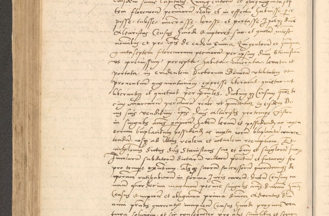 Zdjęcie nr 529 dla obiektu archiwalnego: Acta actorum causarum, sentenciarum et obligationum coram reverendo patre domino Thoma Roznowski canonico et reverendissimi in Christo patris et domini domini Patri Dei gratia Cracoviensis. Sabbato, 26 Octobris in ecclesiam suam solenniter recepti officialis generalis Cracoviensis dinita administratura, qua fungebatur post mortem reverendissimi olim felicis recordationis domini Joannis Choiecki episcopi Cracoviensis et Regni Polonie cancelarii anno presenti currenti videlicet 1538, die 11 Marcii Piotrcovie in comiciis celebratis circiter 23 horam defuncti sepulto corpore nona eiusdemque obsequiis X respective Aprilis peractis electo sub indictione XI, pontificatu vero sanctissimi in Christo patris et domini nostri domini Pauli divina providencia pape tercii foeliciter moderni, anno quarto, incepta felicibus auspiciis continuantur ordine processu infrascripto