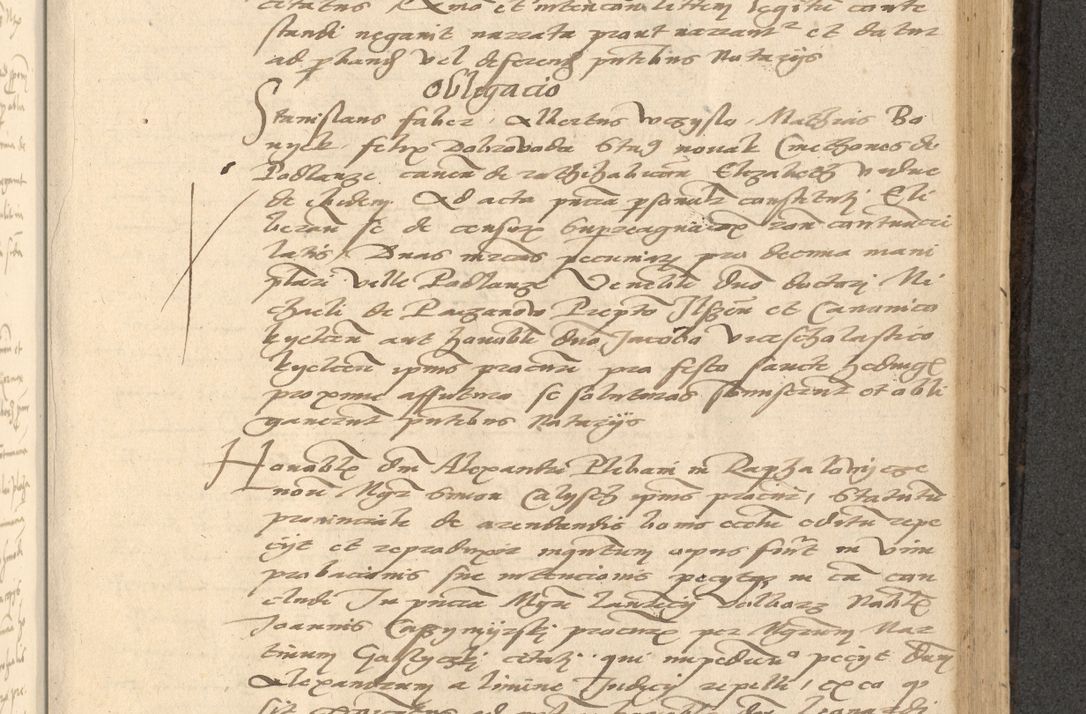 Zdjęcie nr 524 dla obiektu archiwalnego: Acta actorum causarum, sentenciarum et obligationum coram reverendo patre domino Thoma Roznowski canonico et reverendissimi in Christo patris et domini domini Patri Dei gratia Cracoviensis. Sabbato, 26 Octobris in ecclesiam suam solenniter recepti officialis generalis Cracoviensis dinita administratura, qua fungebatur post mortem reverendissimi olim felicis recordationis domini Joannis Choiecki episcopi Cracoviensis et Regni Polonie cancelarii anno presenti currenti videlicet 1538, die 11 Marcii Piotrcovie in comiciis celebratis circiter 23 horam defuncti sepulto corpore nona eiusdemque obsequiis X respective Aprilis peractis electo sub indictione XI, pontificatu vero sanctissimi in Christo patris et domini nostri domini Pauli divina providencia pape tercii foeliciter moderni, anno quarto, incepta felicibus auspiciis continuantur ordine processu infrascripto