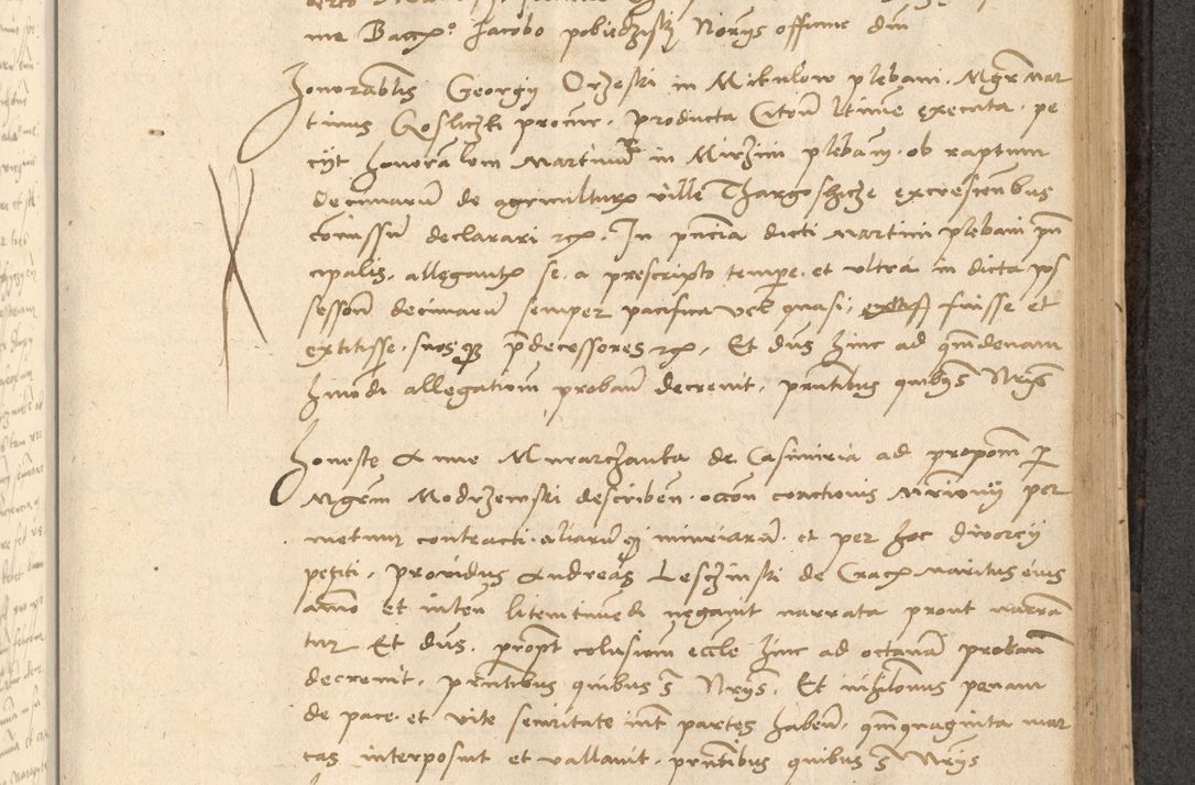 Zdjęcie nr 510 dla obiektu archiwalnego: Acta actorum causarum, sentenciarum et obligationum coram reverendo patre domino Thoma Roznowski canonico et reverendissimi in Christo patris et domini domini Patri Dei gratia Cracoviensis. Sabbato, 26 Octobris in ecclesiam suam solenniter recepti officialis generalis Cracoviensis dinita administratura, qua fungebatur post mortem reverendissimi olim felicis recordationis domini Joannis Choiecki episcopi Cracoviensis et Regni Polonie cancelarii anno presenti currenti videlicet 1538, die 11 Marcii Piotrcovie in comiciis celebratis circiter 23 horam defuncti sepulto corpore nona eiusdemque obsequiis X respective Aprilis peractis electo sub indictione XI, pontificatu vero sanctissimi in Christo patris et domini nostri domini Pauli divina providencia pape tercii foeliciter moderni, anno quarto, incepta felicibus auspiciis continuantur ordine processu infrascripto