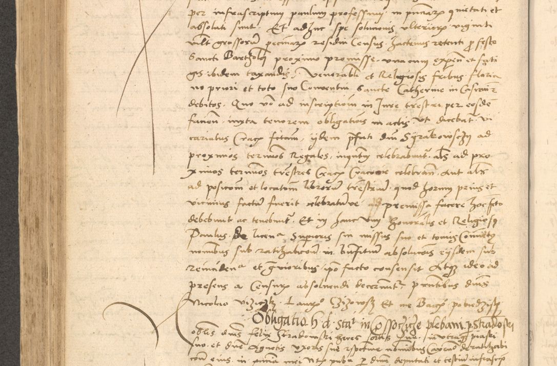 Zdjęcie nr 499 dla obiektu archiwalnego: Acta actorum causarum, sentenciarum et obligationum coram reverendo patre domino Thoma Roznowski canonico et reverendissimi in Christo patris et domini domini Patri Dei gratia Cracoviensis. Sabbato, 26 Octobris in ecclesiam suam solenniter recepti officialis generalis Cracoviensis dinita administratura, qua fungebatur post mortem reverendissimi olim felicis recordationis domini Joannis Choiecki episcopi Cracoviensis et Regni Polonie cancelarii anno presenti currenti videlicet 1538, die 11 Marcii Piotrcovie in comiciis celebratis circiter 23 horam defuncti sepulto corpore nona eiusdemque obsequiis X respective Aprilis peractis electo sub indictione XI, pontificatu vero sanctissimi in Christo patris et domini nostri domini Pauli divina providencia pape tercii foeliciter moderni, anno quarto, incepta felicibus auspiciis continuantur ordine processu infrascripto