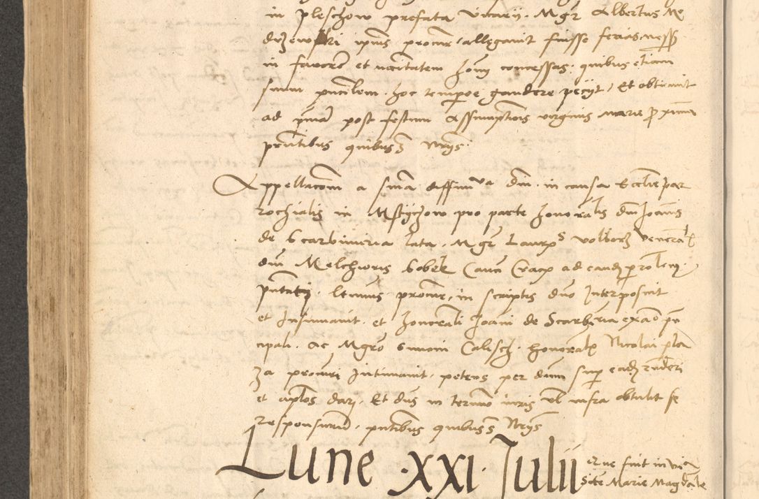 Zdjęcie nr 491 dla obiektu archiwalnego: Acta actorum causarum, sentenciarum et obligationum coram reverendo patre domino Thoma Roznowski canonico et reverendissimi in Christo patris et domini domini Patri Dei gratia Cracoviensis. Sabbato, 26 Octobris in ecclesiam suam solenniter recepti officialis generalis Cracoviensis dinita administratura, qua fungebatur post mortem reverendissimi olim felicis recordationis domini Joannis Choiecki episcopi Cracoviensis et Regni Polonie cancelarii anno presenti currenti videlicet 1538, die 11 Marcii Piotrcovie in comiciis celebratis circiter 23 horam defuncti sepulto corpore nona eiusdemque obsequiis X respective Aprilis peractis electo sub indictione XI, pontificatu vero sanctissimi in Christo patris et domini nostri domini Pauli divina providencia pape tercii foeliciter moderni, anno quarto, incepta felicibus auspiciis continuantur ordine processu infrascripto