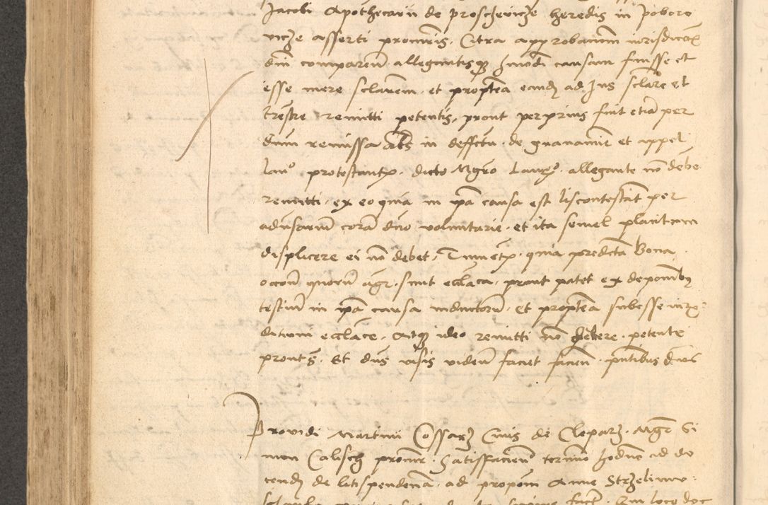 Zdjęcie nr 485 dla obiektu archiwalnego: Acta actorum causarum, sentenciarum et obligationum coram reverendo patre domino Thoma Roznowski canonico et reverendissimi in Christo patris et domini domini Patri Dei gratia Cracoviensis. Sabbato, 26 Octobris in ecclesiam suam solenniter recepti officialis generalis Cracoviensis dinita administratura, qua fungebatur post mortem reverendissimi olim felicis recordationis domini Joannis Choiecki episcopi Cracoviensis et Regni Polonie cancelarii anno presenti currenti videlicet 1538, die 11 Marcii Piotrcovie in comiciis celebratis circiter 23 horam defuncti sepulto corpore nona eiusdemque obsequiis X respective Aprilis peractis electo sub indictione XI, pontificatu vero sanctissimi in Christo patris et domini nostri domini Pauli divina providencia pape tercii foeliciter moderni, anno quarto, incepta felicibus auspiciis continuantur ordine processu infrascripto