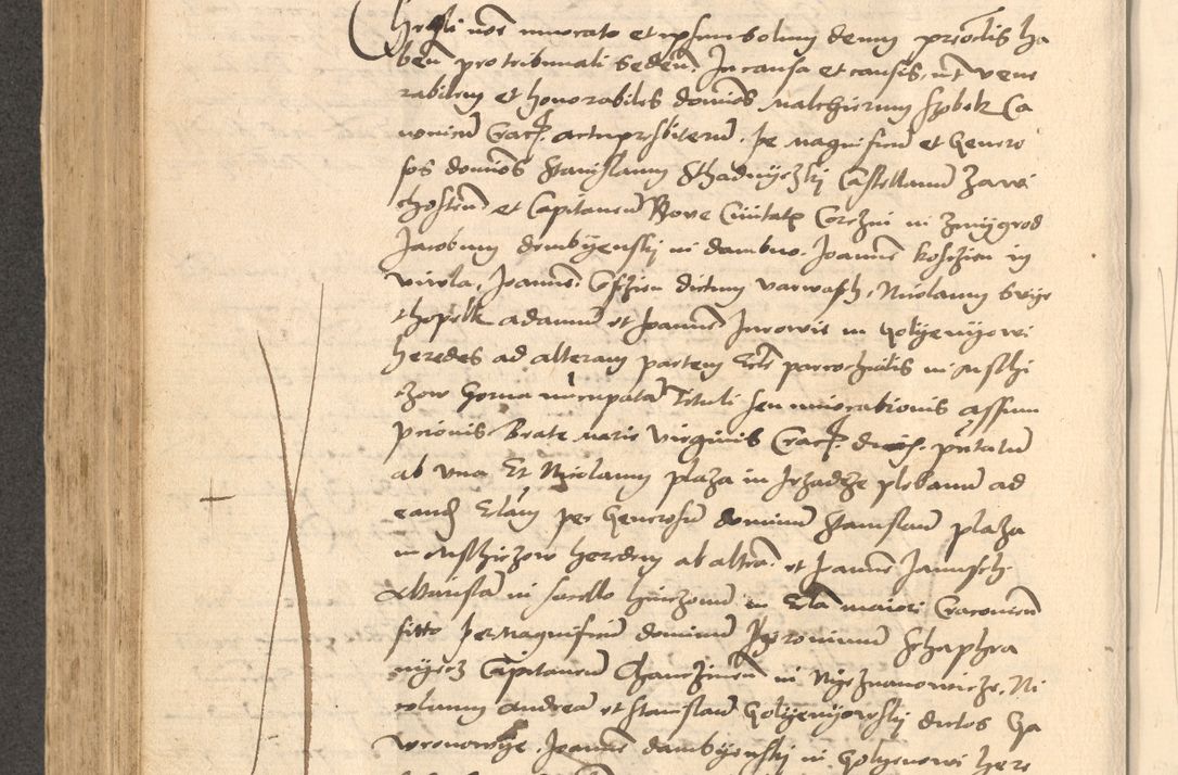 Zdjęcie nr 481 dla obiektu archiwalnego: Acta actorum causarum, sentenciarum et obligationum coram reverendo patre domino Thoma Roznowski canonico et reverendissimi in Christo patris et domini domini Patri Dei gratia Cracoviensis. Sabbato, 26 Octobris in ecclesiam suam solenniter recepti officialis generalis Cracoviensis dinita administratura, qua fungebatur post mortem reverendissimi olim felicis recordationis domini Joannis Choiecki episcopi Cracoviensis et Regni Polonie cancelarii anno presenti currenti videlicet 1538, die 11 Marcii Piotrcovie in comiciis celebratis circiter 23 horam defuncti sepulto corpore nona eiusdemque obsequiis X respective Aprilis peractis electo sub indictione XI, pontificatu vero sanctissimi in Christo patris et domini nostri domini Pauli divina providencia pape tercii foeliciter moderni, anno quarto, incepta felicibus auspiciis continuantur ordine processu infrascripto