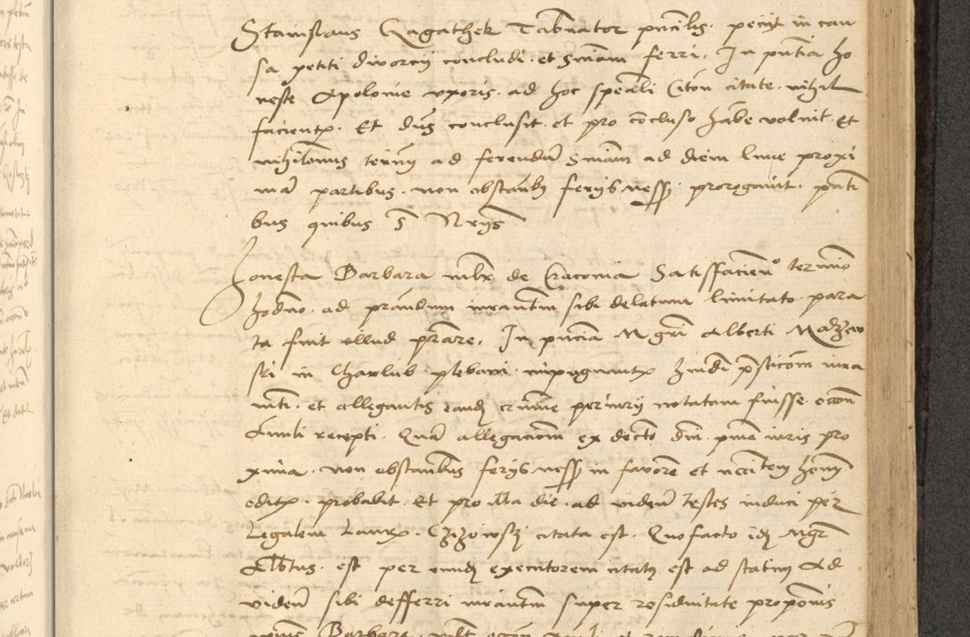 Zdjęcie nr 476 dla obiektu archiwalnego: Acta actorum causarum, sentenciarum et obligationum coram reverendo patre domino Thoma Roznowski canonico et reverendissimi in Christo patris et domini domini Patri Dei gratia Cracoviensis. Sabbato, 26 Octobris in ecclesiam suam solenniter recepti officialis generalis Cracoviensis dinita administratura, qua fungebatur post mortem reverendissimi olim felicis recordationis domini Joannis Choiecki episcopi Cracoviensis et Regni Polonie cancelarii anno presenti currenti videlicet 1538, die 11 Marcii Piotrcovie in comiciis celebratis circiter 23 horam defuncti sepulto corpore nona eiusdemque obsequiis X respective Aprilis peractis electo sub indictione XI, pontificatu vero sanctissimi in Christo patris et domini nostri domini Pauli divina providencia pape tercii foeliciter moderni, anno quarto, incepta felicibus auspiciis continuantur ordine processu infrascripto