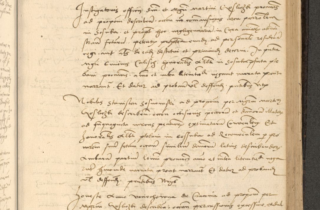Zdjęcie nr 474 dla obiektu archiwalnego: Acta actorum causarum, sentenciarum et obligationum coram reverendo patre domino Thoma Roznowski canonico et reverendissimi in Christo patris et domini domini Patri Dei gratia Cracoviensis. Sabbato, 26 Octobris in ecclesiam suam solenniter recepti officialis generalis Cracoviensis dinita administratura, qua fungebatur post mortem reverendissimi olim felicis recordationis domini Joannis Choiecki episcopi Cracoviensis et Regni Polonie cancelarii anno presenti currenti videlicet 1538, die 11 Marcii Piotrcovie in comiciis celebratis circiter 23 horam defuncti sepulto corpore nona eiusdemque obsequiis X respective Aprilis peractis electo sub indictione XI, pontificatu vero sanctissimi in Christo patris et domini nostri domini Pauli divina providencia pape tercii foeliciter moderni, anno quarto, incepta felicibus auspiciis continuantur ordine processu infrascripto