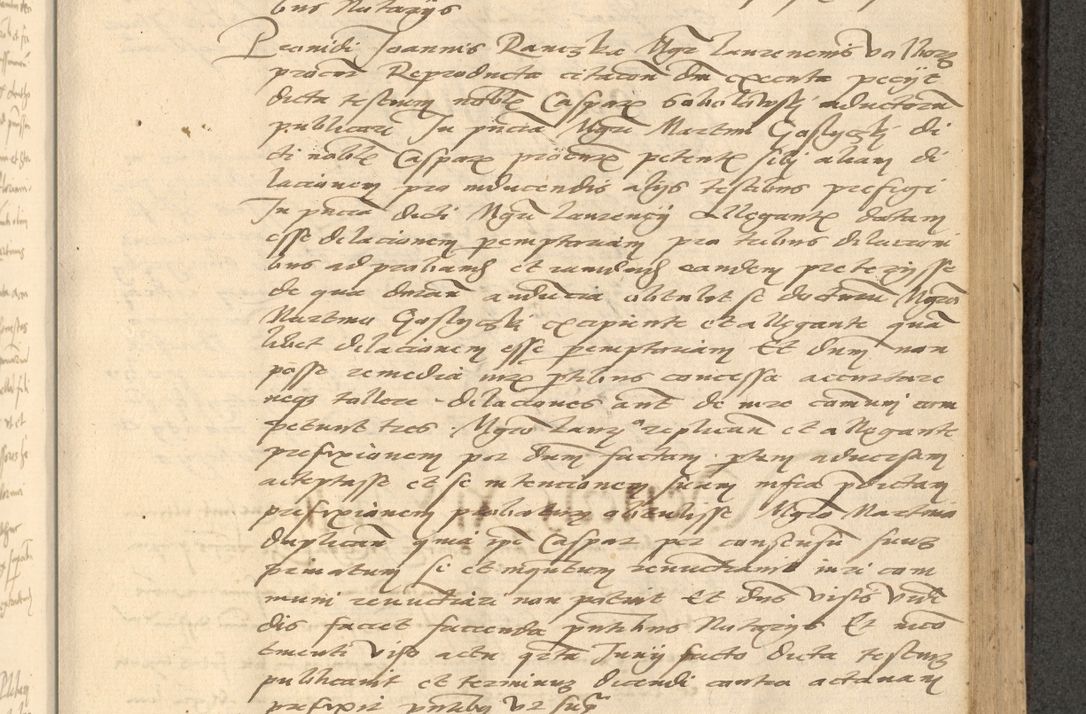 Zdjęcie nr 472 dla obiektu archiwalnego: Acta actorum causarum, sentenciarum et obligationum coram reverendo patre domino Thoma Roznowski canonico et reverendissimi in Christo patris et domini domini Patri Dei gratia Cracoviensis. Sabbato, 26 Octobris in ecclesiam suam solenniter recepti officialis generalis Cracoviensis dinita administratura, qua fungebatur post mortem reverendissimi olim felicis recordationis domini Joannis Choiecki episcopi Cracoviensis et Regni Polonie cancelarii anno presenti currenti videlicet 1538, die 11 Marcii Piotrcovie in comiciis celebratis circiter 23 horam defuncti sepulto corpore nona eiusdemque obsequiis X respective Aprilis peractis electo sub indictione XI, pontificatu vero sanctissimi in Christo patris et domini nostri domini Pauli divina providencia pape tercii foeliciter moderni, anno quarto, incepta felicibus auspiciis continuantur ordine processu infrascripto