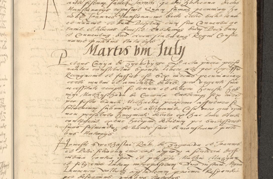 Zdjęcie nr 466 dla obiektu archiwalnego: Acta actorum causarum, sentenciarum et obligationum coram reverendo patre domino Thoma Roznowski canonico et reverendissimi in Christo patris et domini domini Patri Dei gratia Cracoviensis. Sabbato, 26 Octobris in ecclesiam suam solenniter recepti officialis generalis Cracoviensis dinita administratura, qua fungebatur post mortem reverendissimi olim felicis recordationis domini Joannis Choiecki episcopi Cracoviensis et Regni Polonie cancelarii anno presenti currenti videlicet 1538, die 11 Marcii Piotrcovie in comiciis celebratis circiter 23 horam defuncti sepulto corpore nona eiusdemque obsequiis X respective Aprilis peractis electo sub indictione XI, pontificatu vero sanctissimi in Christo patris et domini nostri domini Pauli divina providencia pape tercii foeliciter moderni, anno quarto, incepta felicibus auspiciis continuantur ordine processu infrascripto