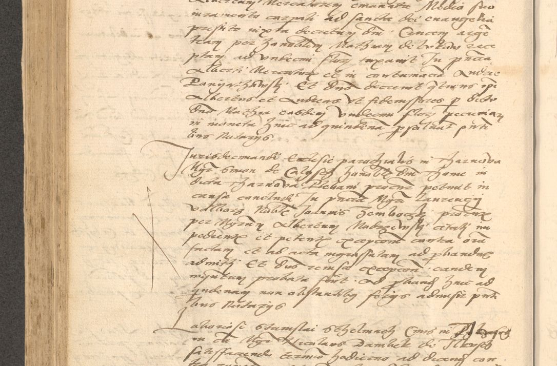 Zdjęcie nr 465 dla obiektu archiwalnego: Acta actorum causarum, sentenciarum et obligationum coram reverendo patre domino Thoma Roznowski canonico et reverendissimi in Christo patris et domini domini Patri Dei gratia Cracoviensis. Sabbato, 26 Octobris in ecclesiam suam solenniter recepti officialis generalis Cracoviensis dinita administratura, qua fungebatur post mortem reverendissimi olim felicis recordationis domini Joannis Choiecki episcopi Cracoviensis et Regni Polonie cancelarii anno presenti currenti videlicet 1538, die 11 Marcii Piotrcovie in comiciis celebratis circiter 23 horam defuncti sepulto corpore nona eiusdemque obsequiis X respective Aprilis peractis electo sub indictione XI, pontificatu vero sanctissimi in Christo patris et domini nostri domini Pauli divina providencia pape tercii foeliciter moderni, anno quarto, incepta felicibus auspiciis continuantur ordine processu infrascripto