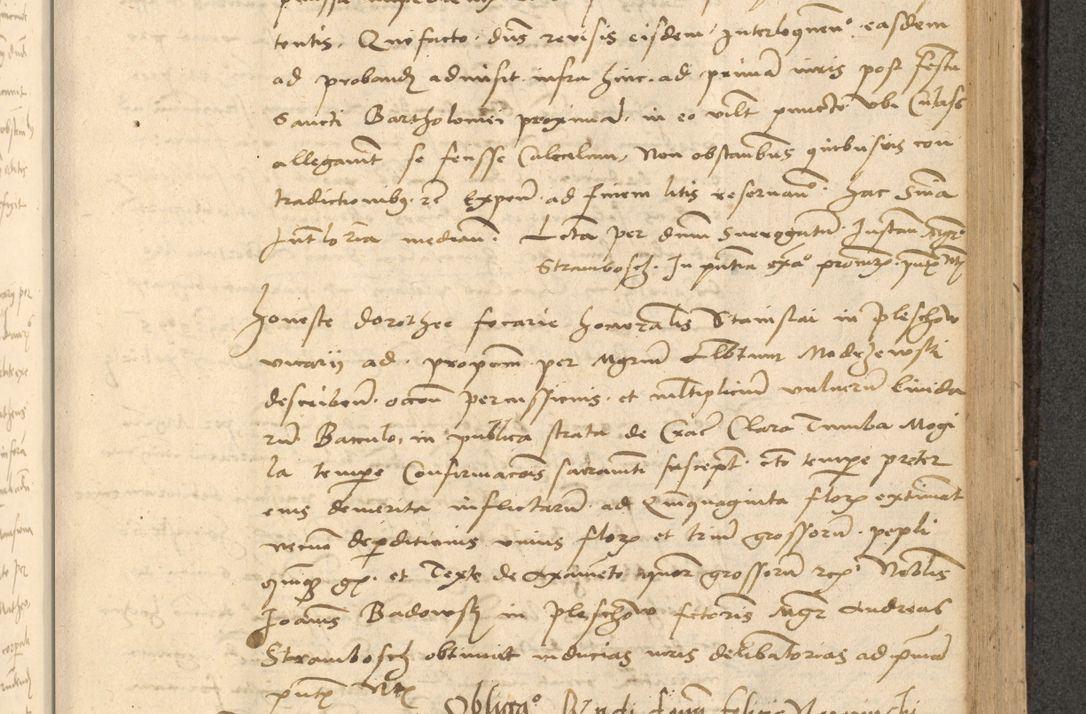 Zdjęcie nr 462 dla obiektu archiwalnego: Acta actorum causarum, sentenciarum et obligationum coram reverendo patre domino Thoma Roznowski canonico et reverendissimi in Christo patris et domini domini Patri Dei gratia Cracoviensis. Sabbato, 26 Octobris in ecclesiam suam solenniter recepti officialis generalis Cracoviensis dinita administratura, qua fungebatur post mortem reverendissimi olim felicis recordationis domini Joannis Choiecki episcopi Cracoviensis et Regni Polonie cancelarii anno presenti currenti videlicet 1538, die 11 Marcii Piotrcovie in comiciis celebratis circiter 23 horam defuncti sepulto corpore nona eiusdemque obsequiis X respective Aprilis peractis electo sub indictione XI, pontificatu vero sanctissimi in Christo patris et domini nostri domini Pauli divina providencia pape tercii foeliciter moderni, anno quarto, incepta felicibus auspiciis continuantur ordine processu infrascripto