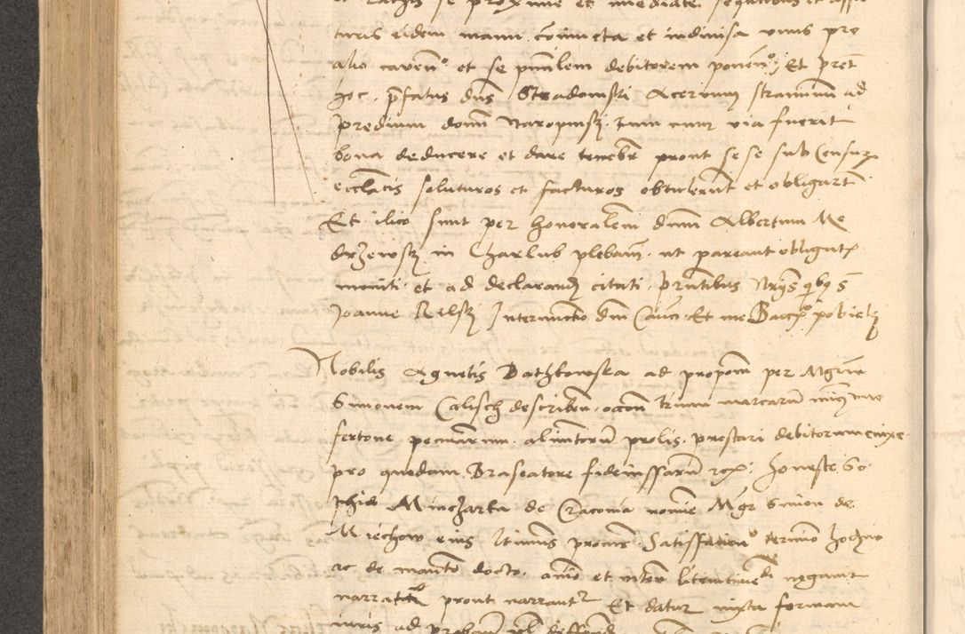 Zdjęcie nr 463 dla obiektu archiwalnego: Acta actorum causarum, sentenciarum et obligationum coram reverendo patre domino Thoma Roznowski canonico et reverendissimi in Christo patris et domini domini Patri Dei gratia Cracoviensis. Sabbato, 26 Octobris in ecclesiam suam solenniter recepti officialis generalis Cracoviensis dinita administratura, qua fungebatur post mortem reverendissimi olim felicis recordationis domini Joannis Choiecki episcopi Cracoviensis et Regni Polonie cancelarii anno presenti currenti videlicet 1538, die 11 Marcii Piotrcovie in comiciis celebratis circiter 23 horam defuncti sepulto corpore nona eiusdemque obsequiis X respective Aprilis peractis electo sub indictione XI, pontificatu vero sanctissimi in Christo patris et domini nostri domini Pauli divina providencia pape tercii foeliciter moderni, anno quarto, incepta felicibus auspiciis continuantur ordine processu infrascripto