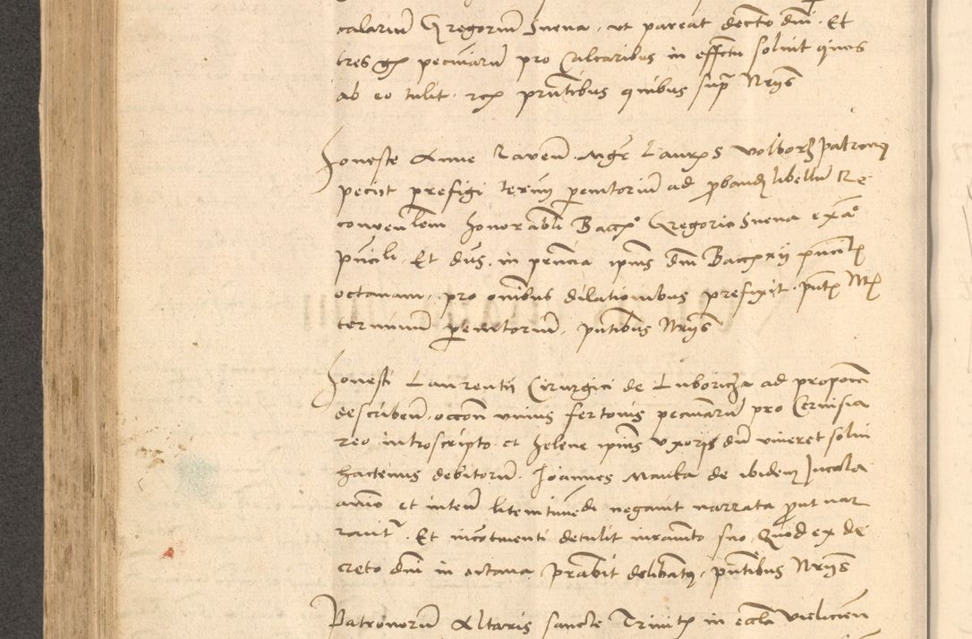 Zdjęcie nr 453 dla obiektu archiwalnego: Acta actorum causarum, sentenciarum et obligationum coram reverendo patre domino Thoma Roznowski canonico et reverendissimi in Christo patris et domini domini Patri Dei gratia Cracoviensis. Sabbato, 26 Octobris in ecclesiam suam solenniter recepti officialis generalis Cracoviensis dinita administratura, qua fungebatur post mortem reverendissimi olim felicis recordationis domini Joannis Choiecki episcopi Cracoviensis et Regni Polonie cancelarii anno presenti currenti videlicet 1538, die 11 Marcii Piotrcovie in comiciis celebratis circiter 23 horam defuncti sepulto corpore nona eiusdemque obsequiis X respective Aprilis peractis electo sub indictione XI, pontificatu vero sanctissimi in Christo patris et domini nostri domini Pauli divina providencia pape tercii foeliciter moderni, anno quarto, incepta felicibus auspiciis continuantur ordine processu infrascripto