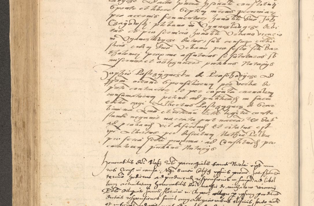 Zdjęcie nr 441 dla obiektu archiwalnego: Acta actorum causarum, sentenciarum et obligationum coram reverendo patre domino Thoma Roznowski canonico et reverendissimi in Christo patris et domini domini Patri Dei gratia Cracoviensis. Sabbato, 26 Octobris in ecclesiam suam solenniter recepti officialis generalis Cracoviensis dinita administratura, qua fungebatur post mortem reverendissimi olim felicis recordationis domini Joannis Choiecki episcopi Cracoviensis et Regni Polonie cancelarii anno presenti currenti videlicet 1538, die 11 Marcii Piotrcovie in comiciis celebratis circiter 23 horam defuncti sepulto corpore nona eiusdemque obsequiis X respective Aprilis peractis electo sub indictione XI, pontificatu vero sanctissimi in Christo patris et domini nostri domini Pauli divina providencia pape tercii foeliciter moderni, anno quarto, incepta felicibus auspiciis continuantur ordine processu infrascripto