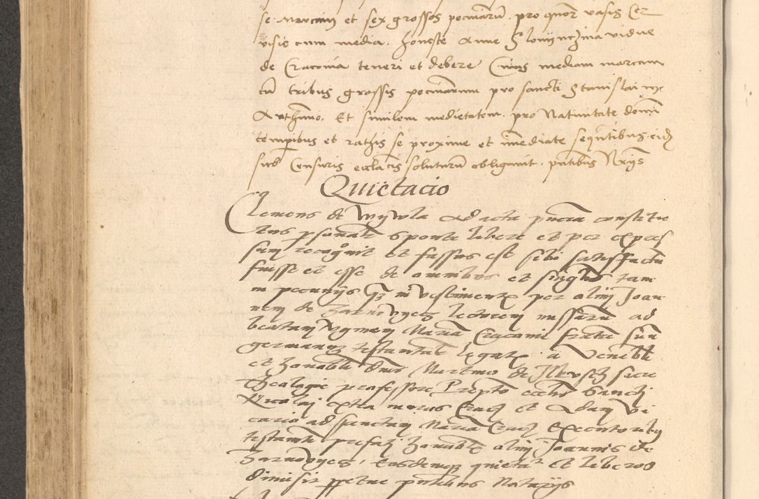 Zdjęcie nr 431 dla obiektu archiwalnego: Acta actorum causarum, sentenciarum et obligationum coram reverendo patre domino Thoma Roznowski canonico et reverendissimi in Christo patris et domini domini Patri Dei gratia Cracoviensis. Sabbato, 26 Octobris in ecclesiam suam solenniter recepti officialis generalis Cracoviensis dinita administratura, qua fungebatur post mortem reverendissimi olim felicis recordationis domini Joannis Choiecki episcopi Cracoviensis et Regni Polonie cancelarii anno presenti currenti videlicet 1538, die 11 Marcii Piotrcovie in comiciis celebratis circiter 23 horam defuncti sepulto corpore nona eiusdemque obsequiis X respective Aprilis peractis electo sub indictione XI, pontificatu vero sanctissimi in Christo patris et domini nostri domini Pauli divina providencia pape tercii foeliciter moderni, anno quarto, incepta felicibus auspiciis continuantur ordine processu infrascripto